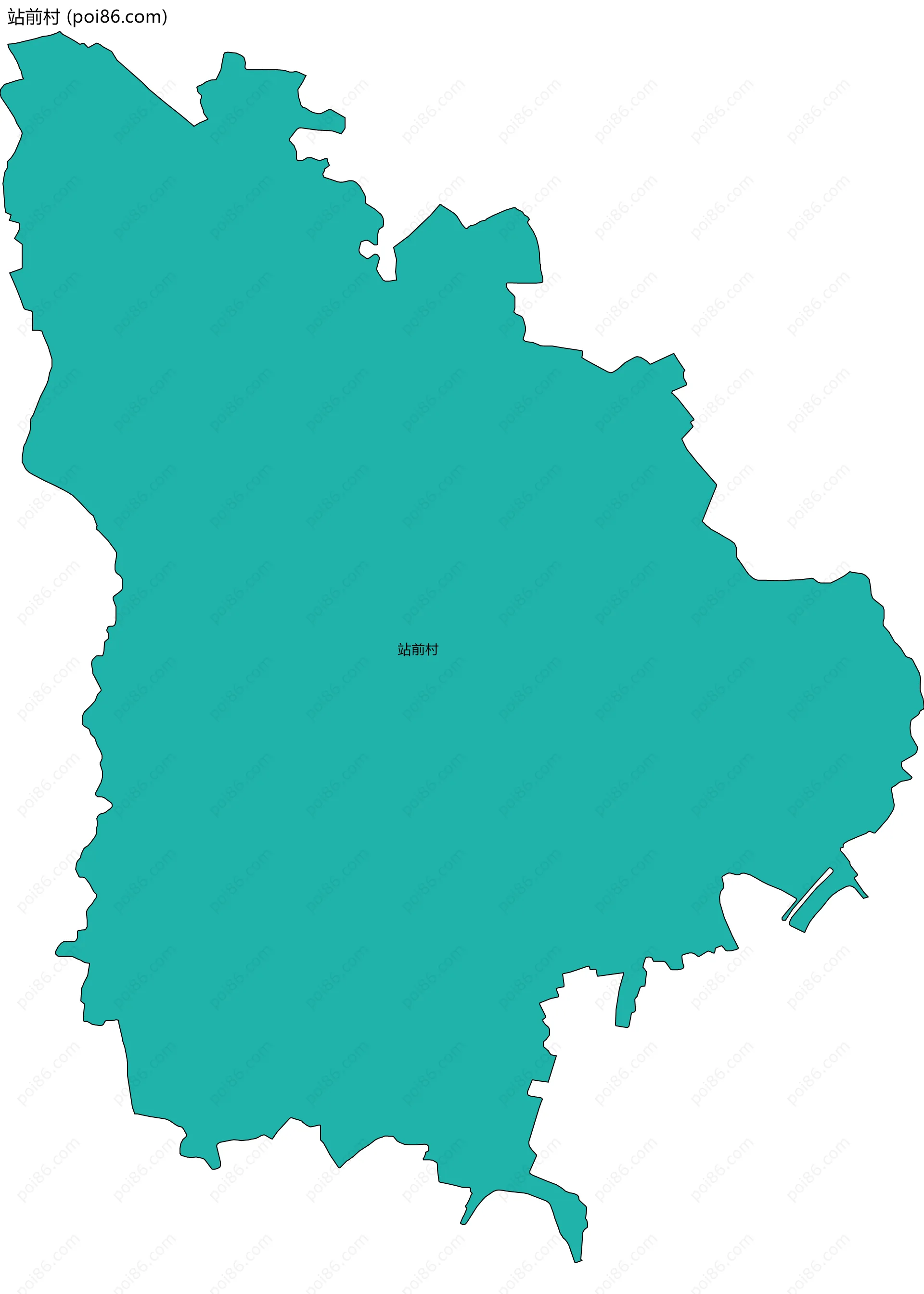 站前村边界地图