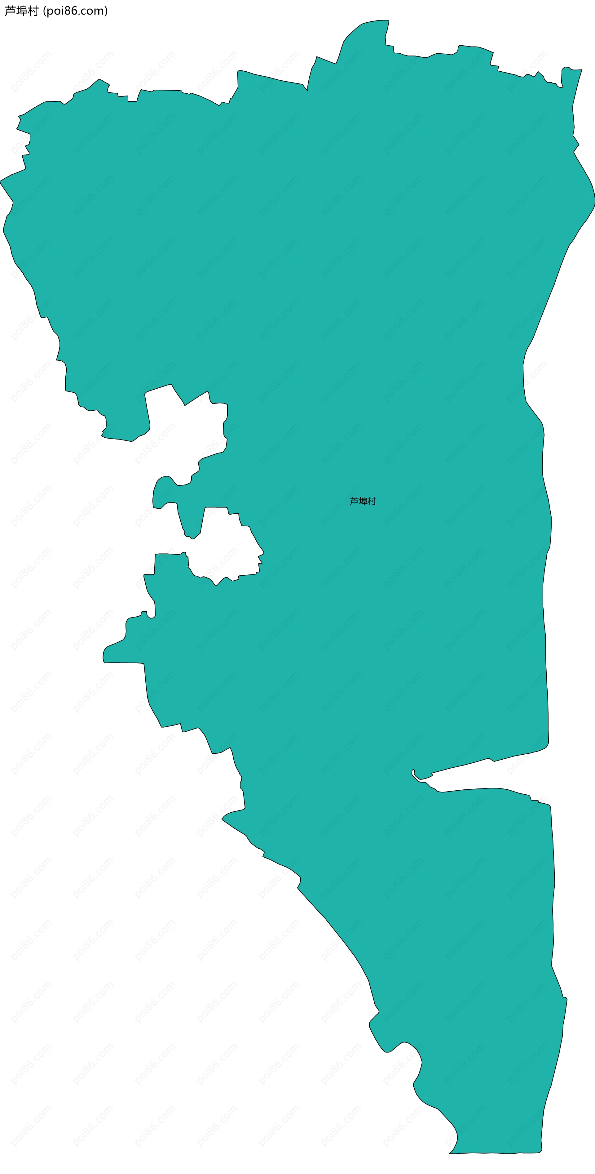 芦埠村边界地图