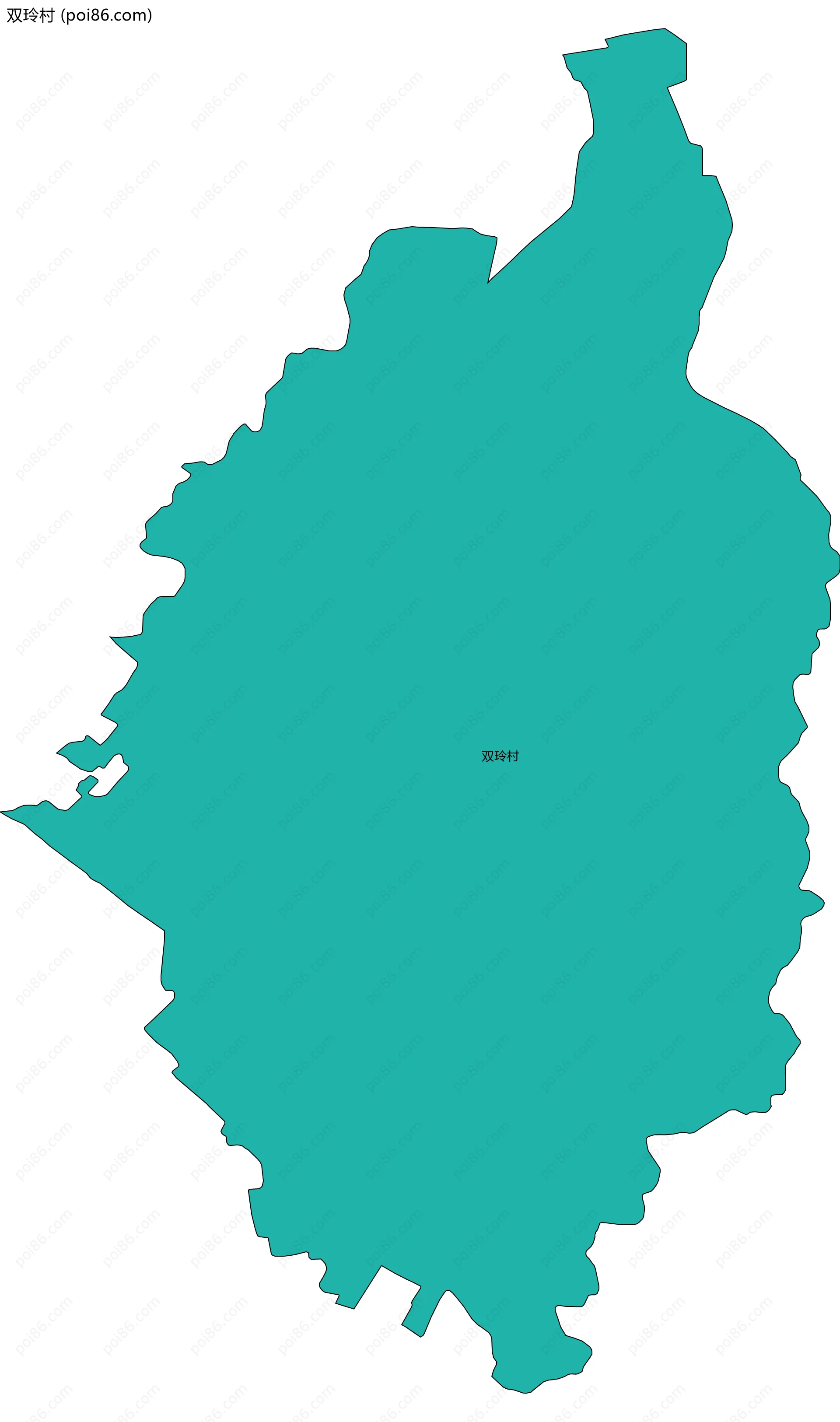 双玲村边界地图