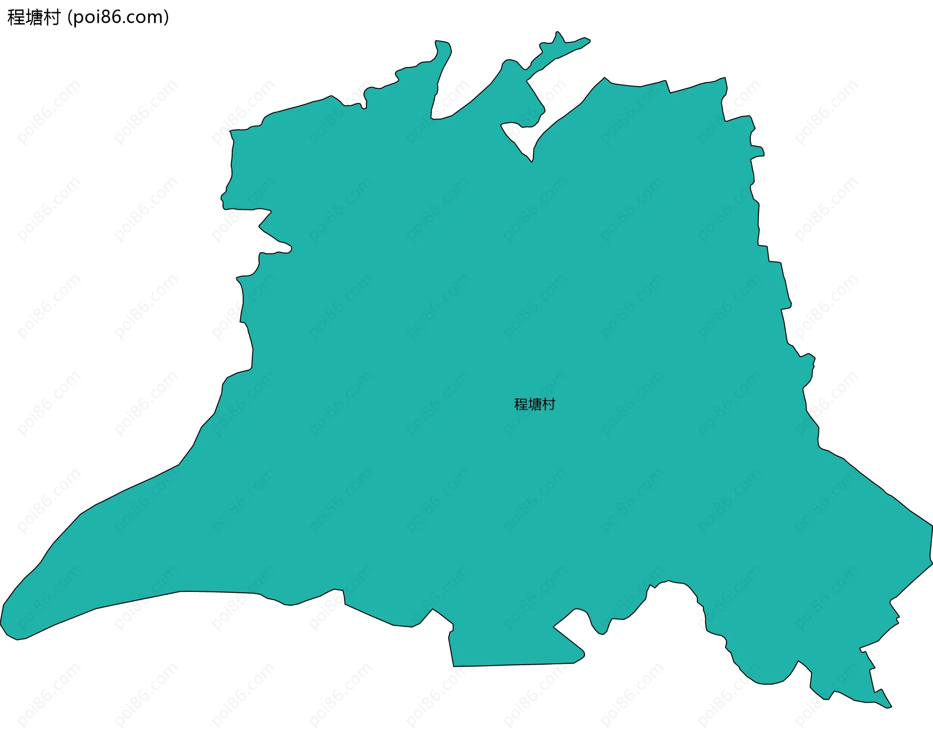 程塘村边界地图
