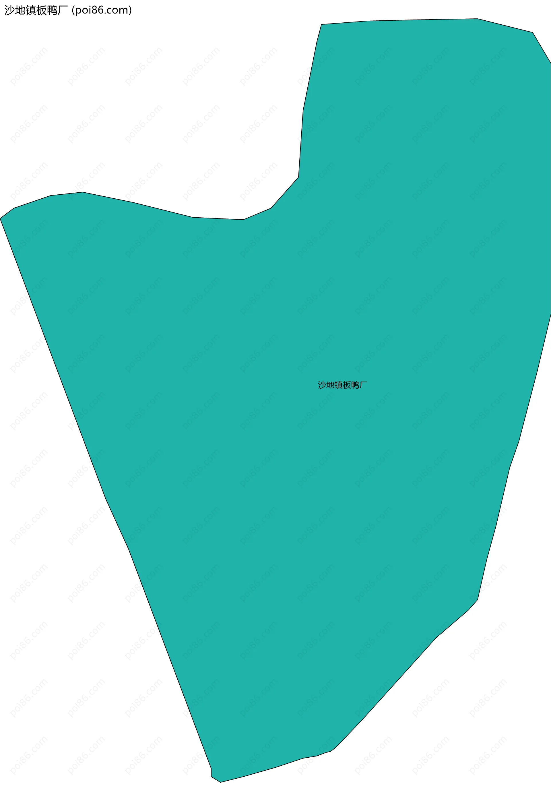 沙地镇板鸭厂边界地图