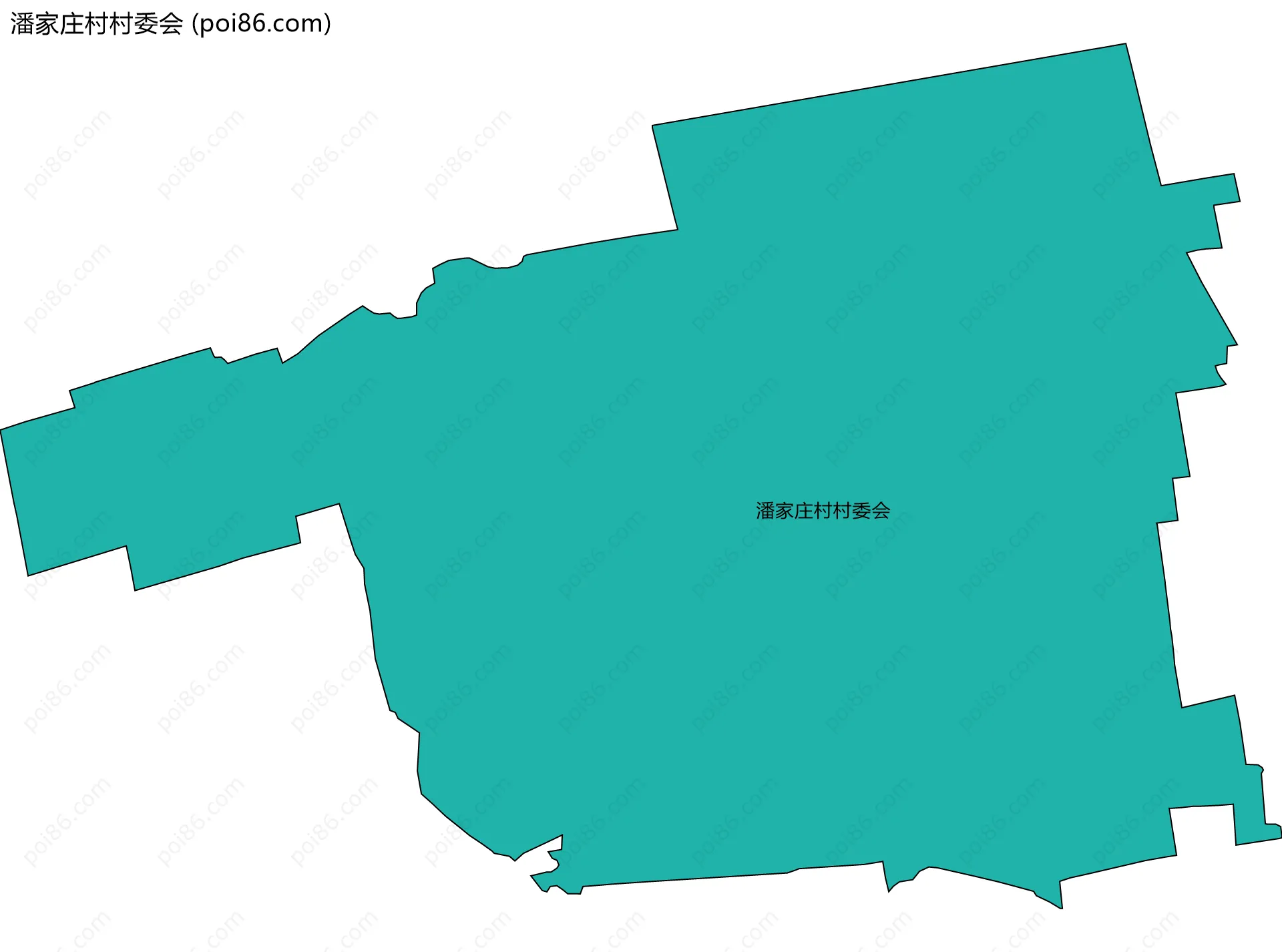 潘家庄村村委会边界地图