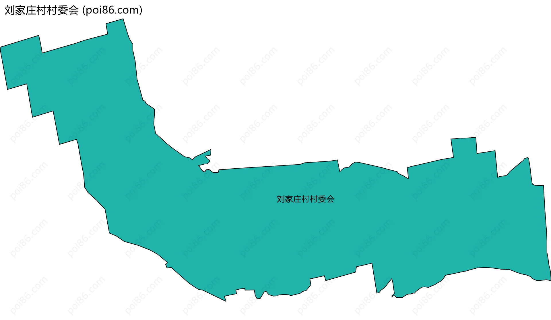 刘家庄村村委会边界地图