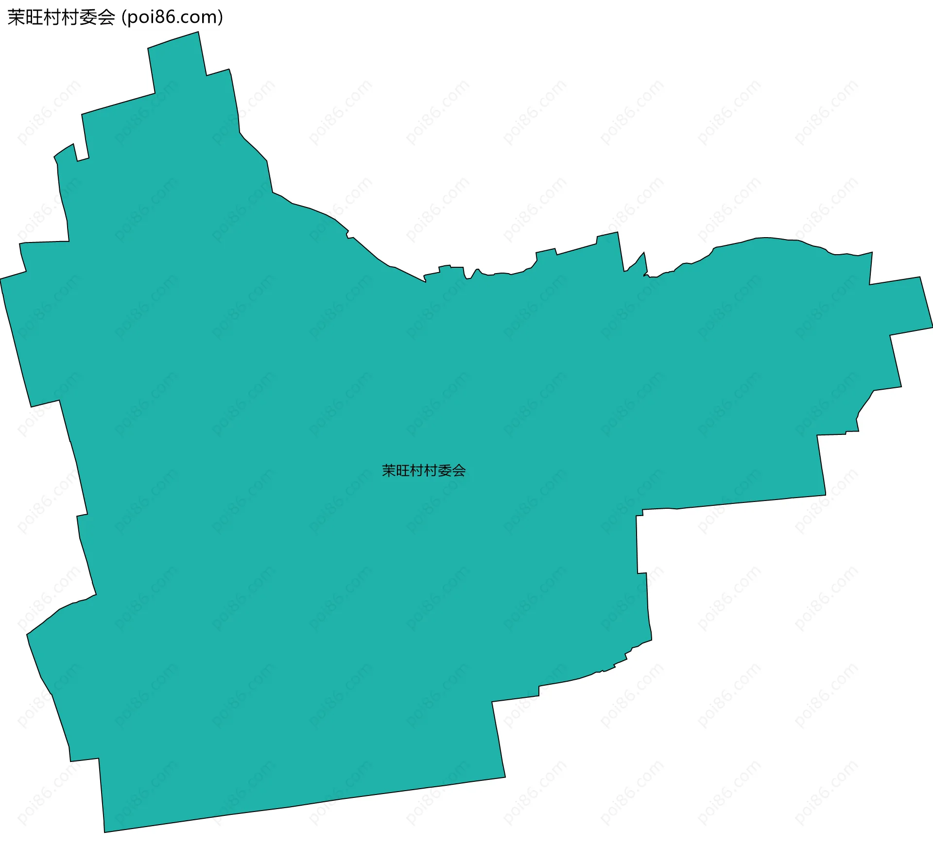 茉旺村村委会边界地图