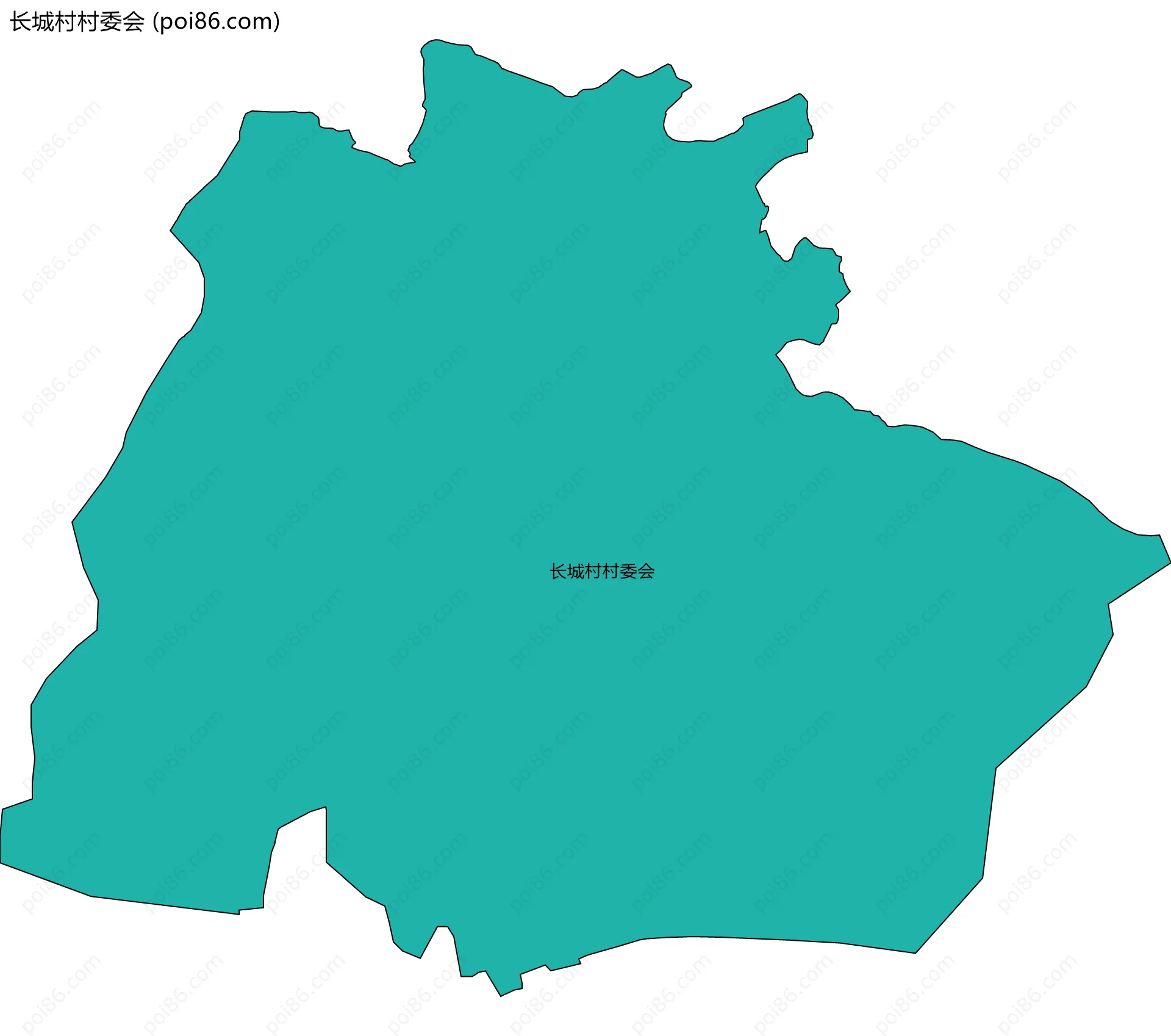 长城村村委会边界地图