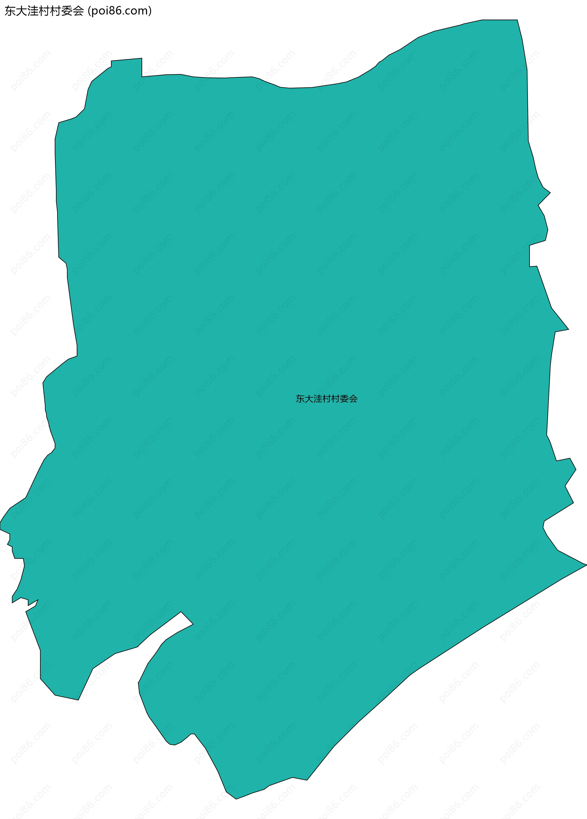 东大洼村村委会边界地图