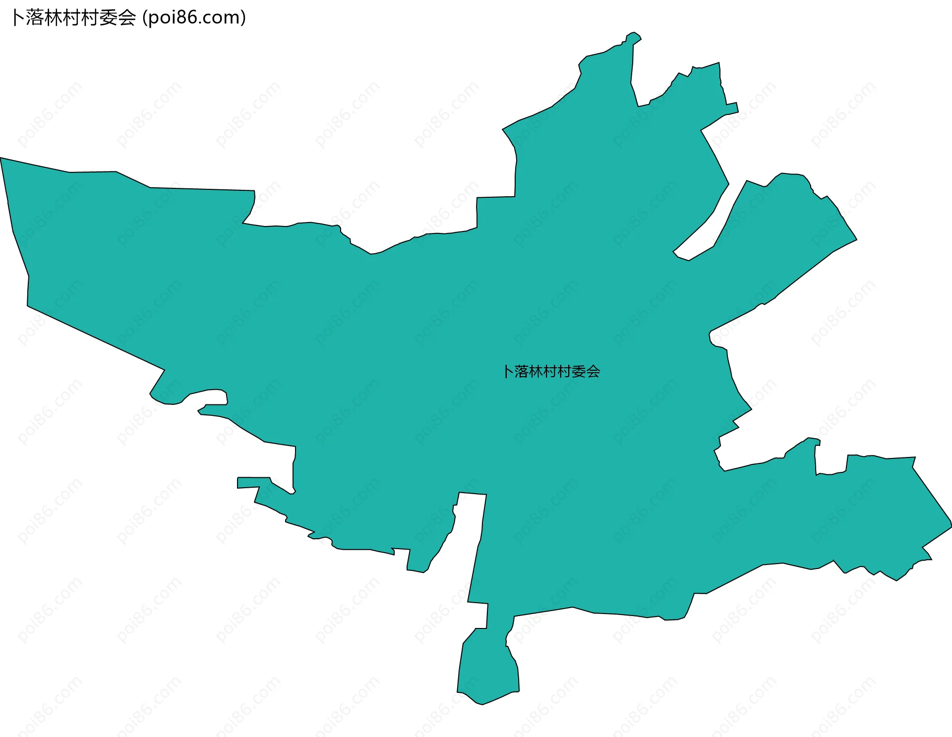 卜落林村村委会边界地图