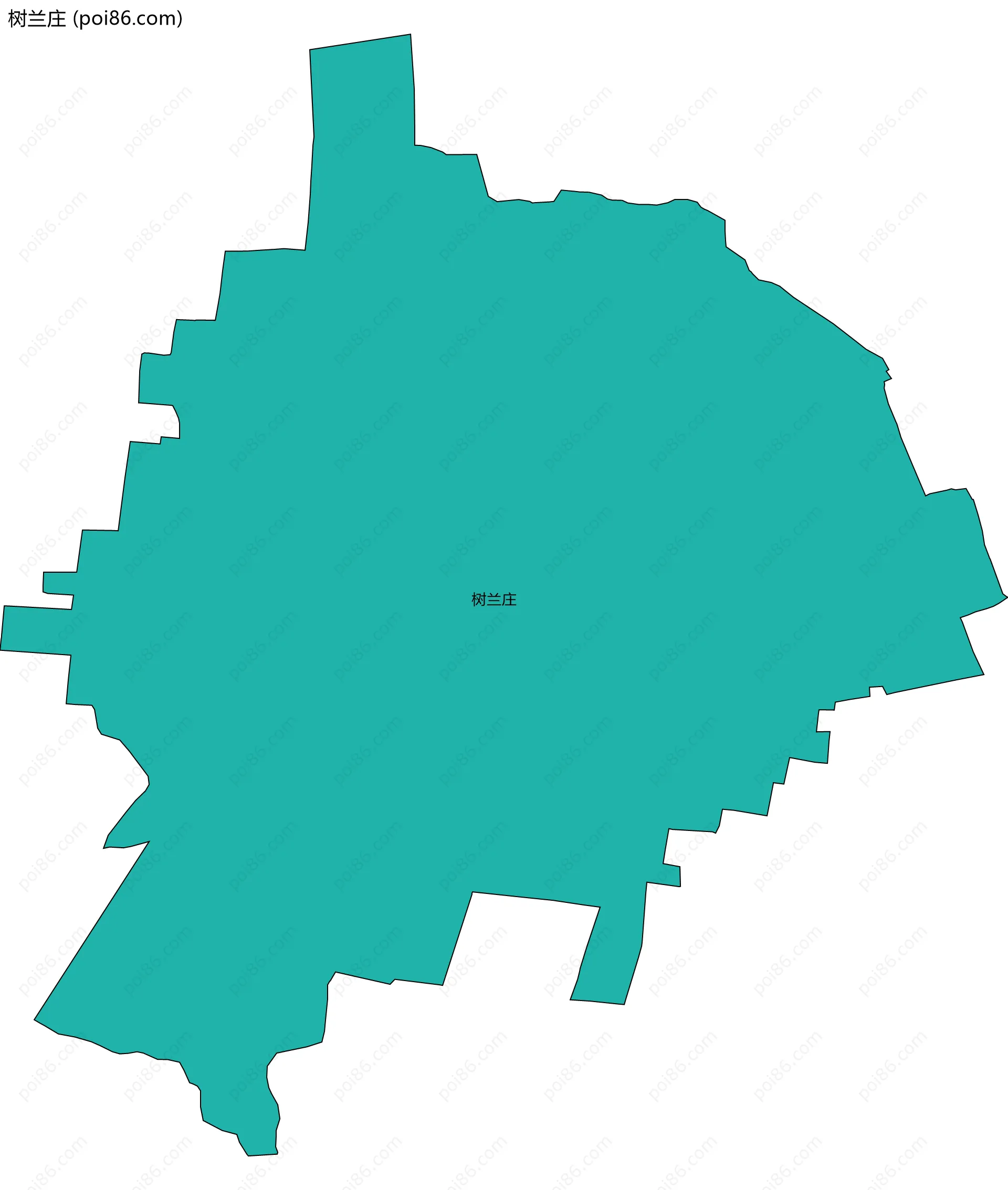 树兰庄边界地图