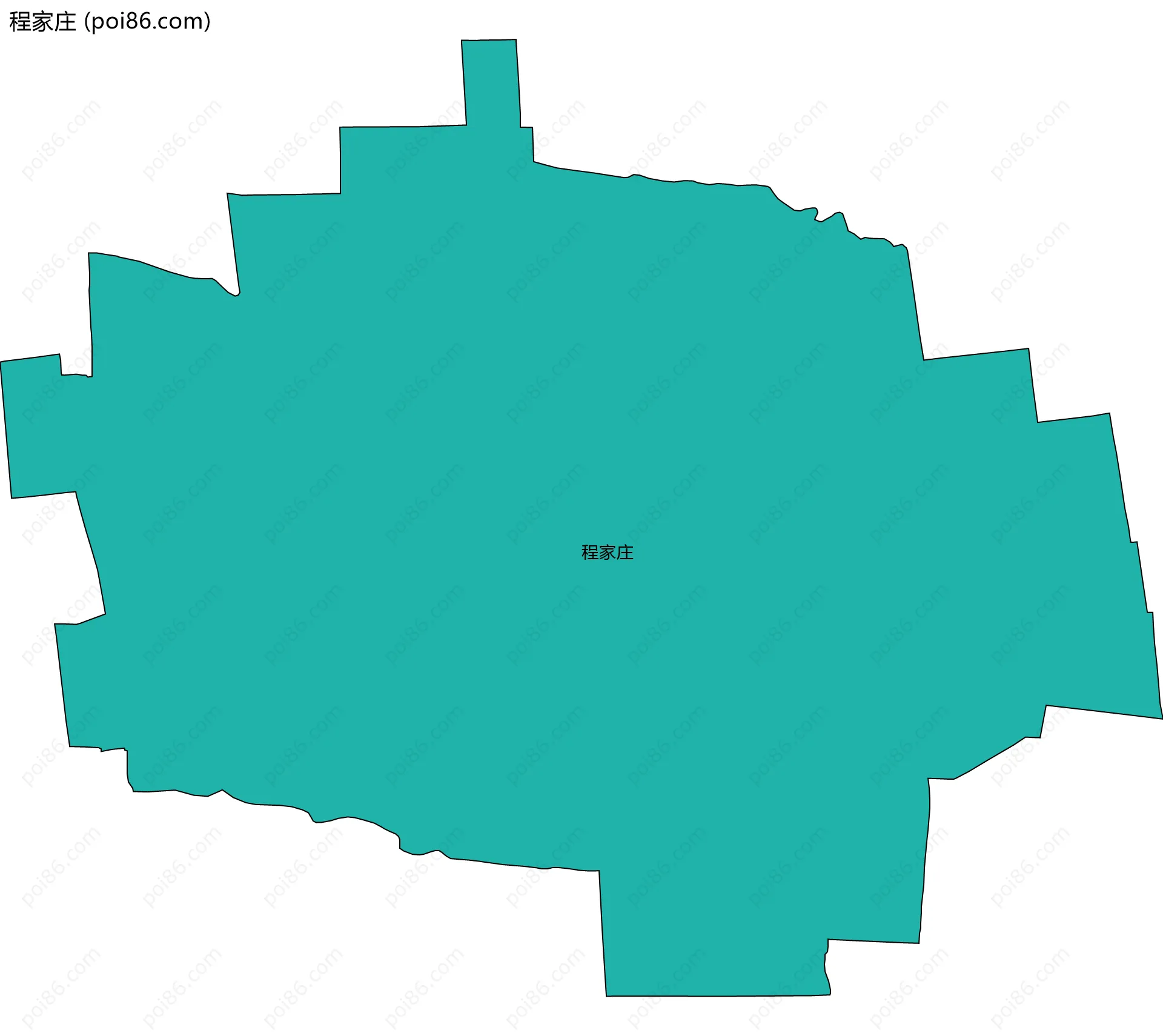 程家庄边界地图