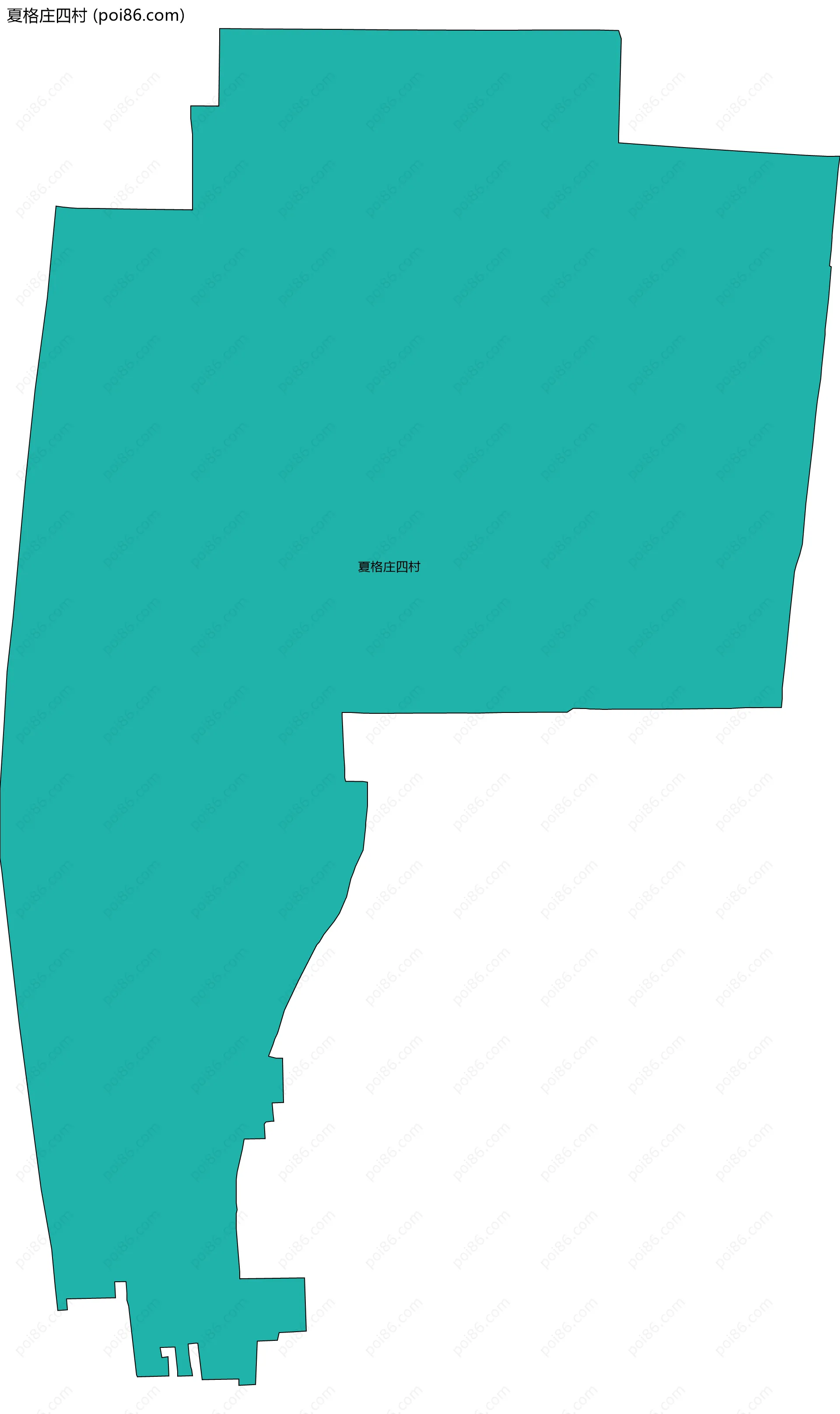 夏格庄四村边界地图