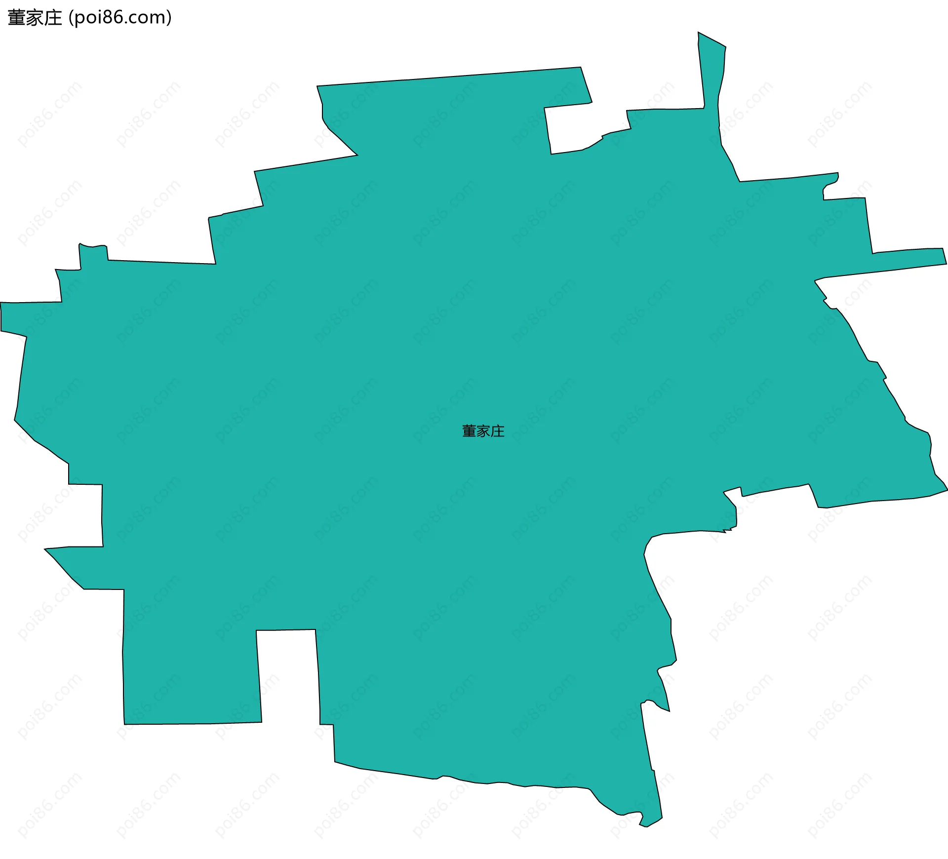 董家庄边界地图