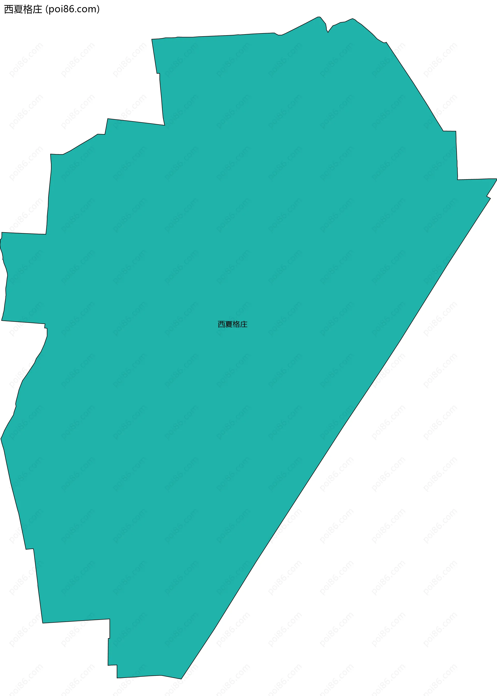 西夏格庄边界地图