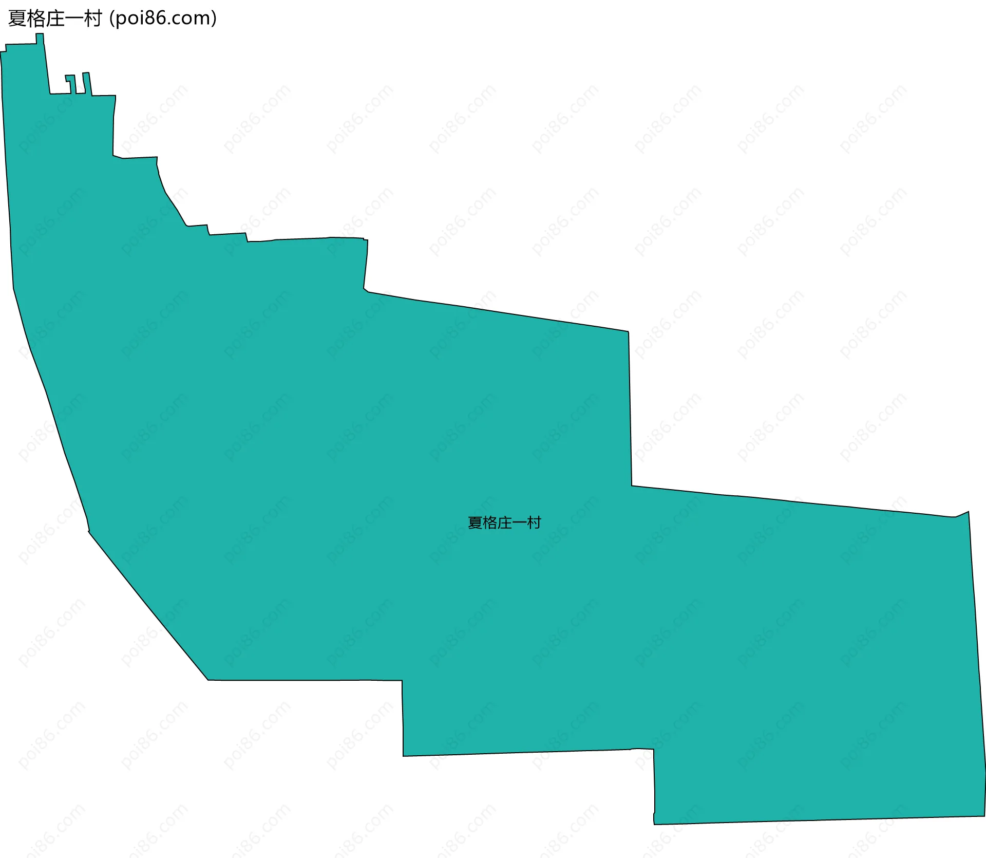 夏格庄一村边界地图