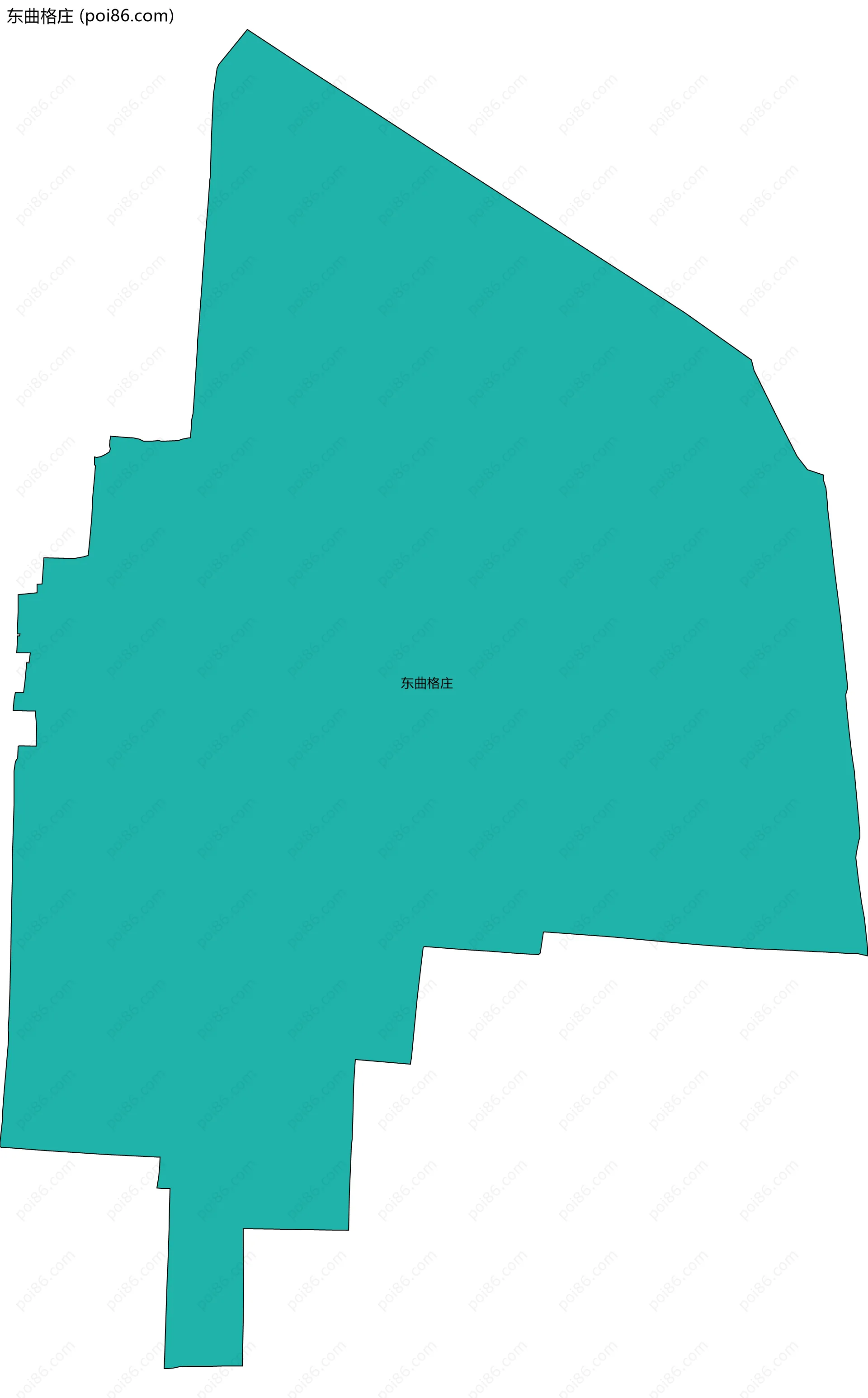 东曲格庄边界地图