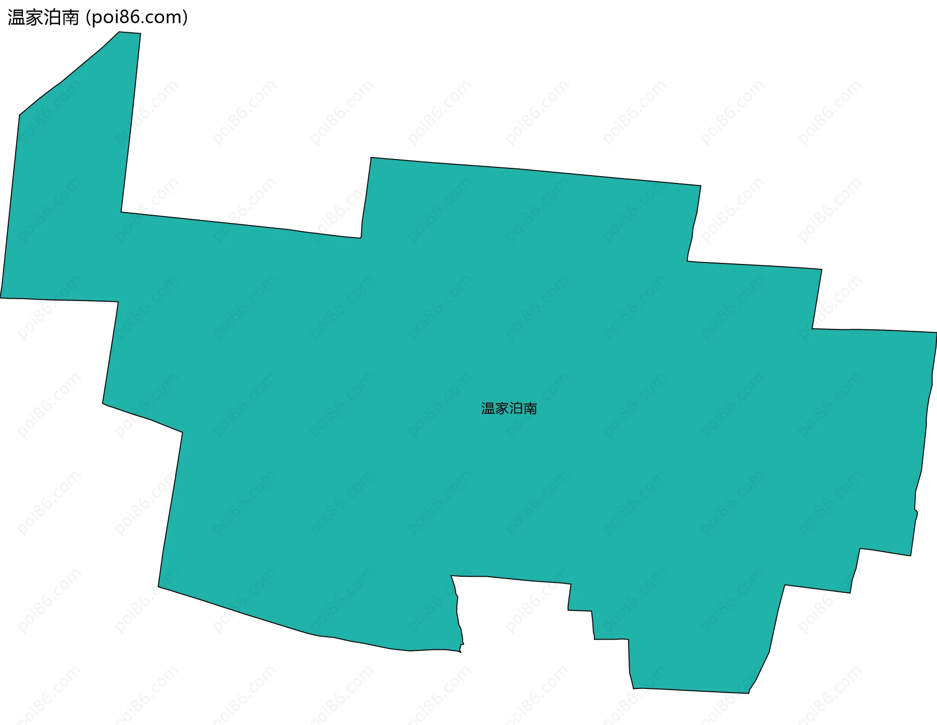 温家泊南边界地图