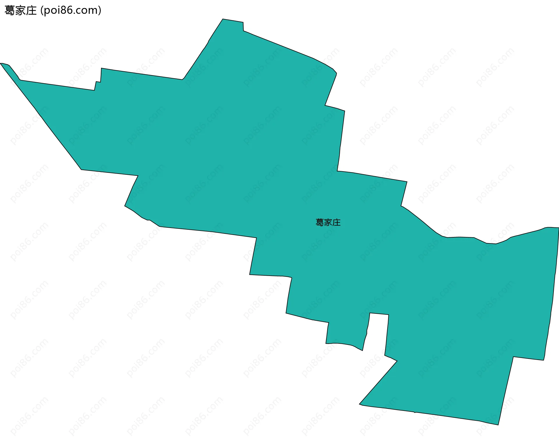 葛家庄边界地图