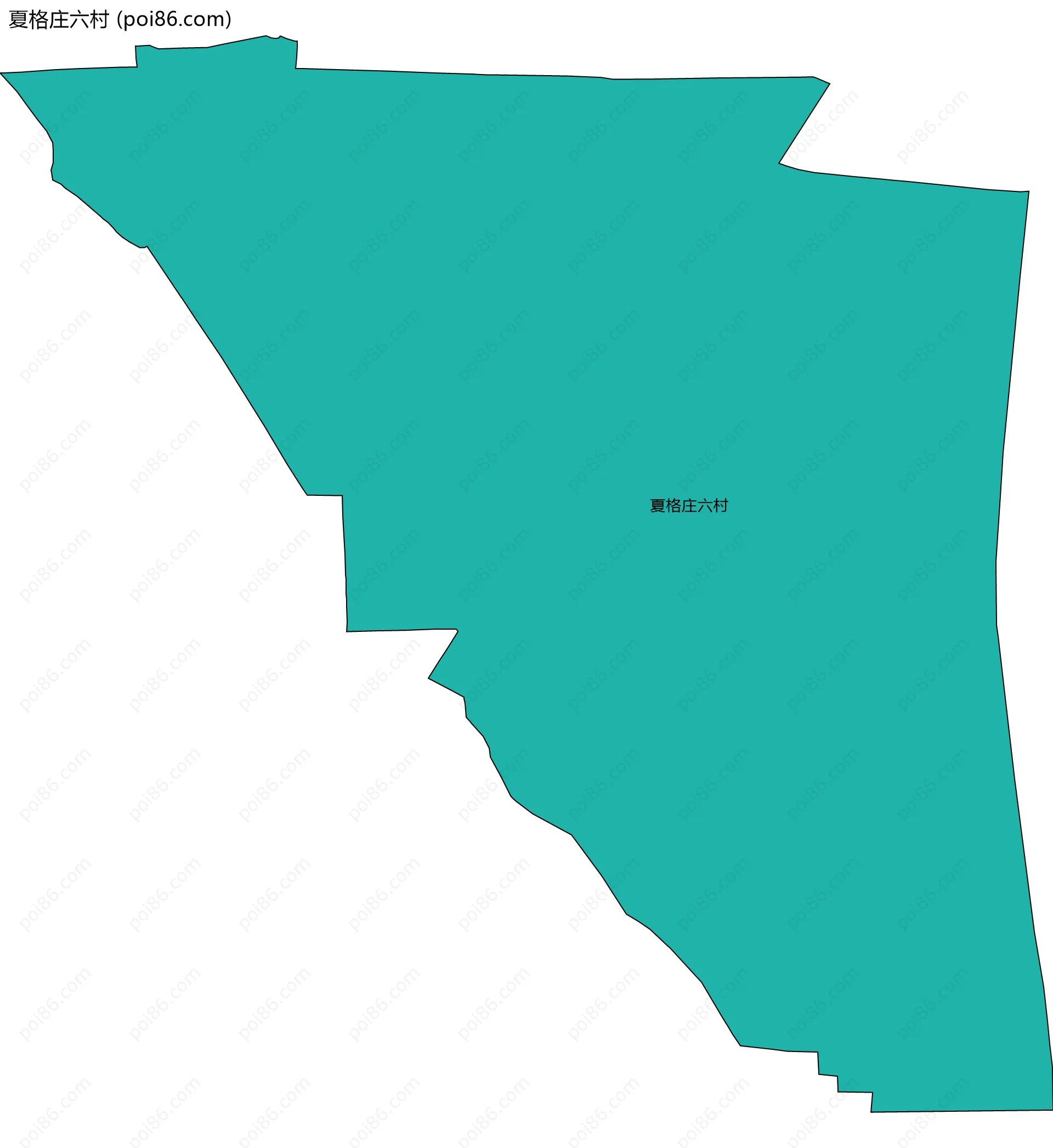 夏格庄六村边界地图