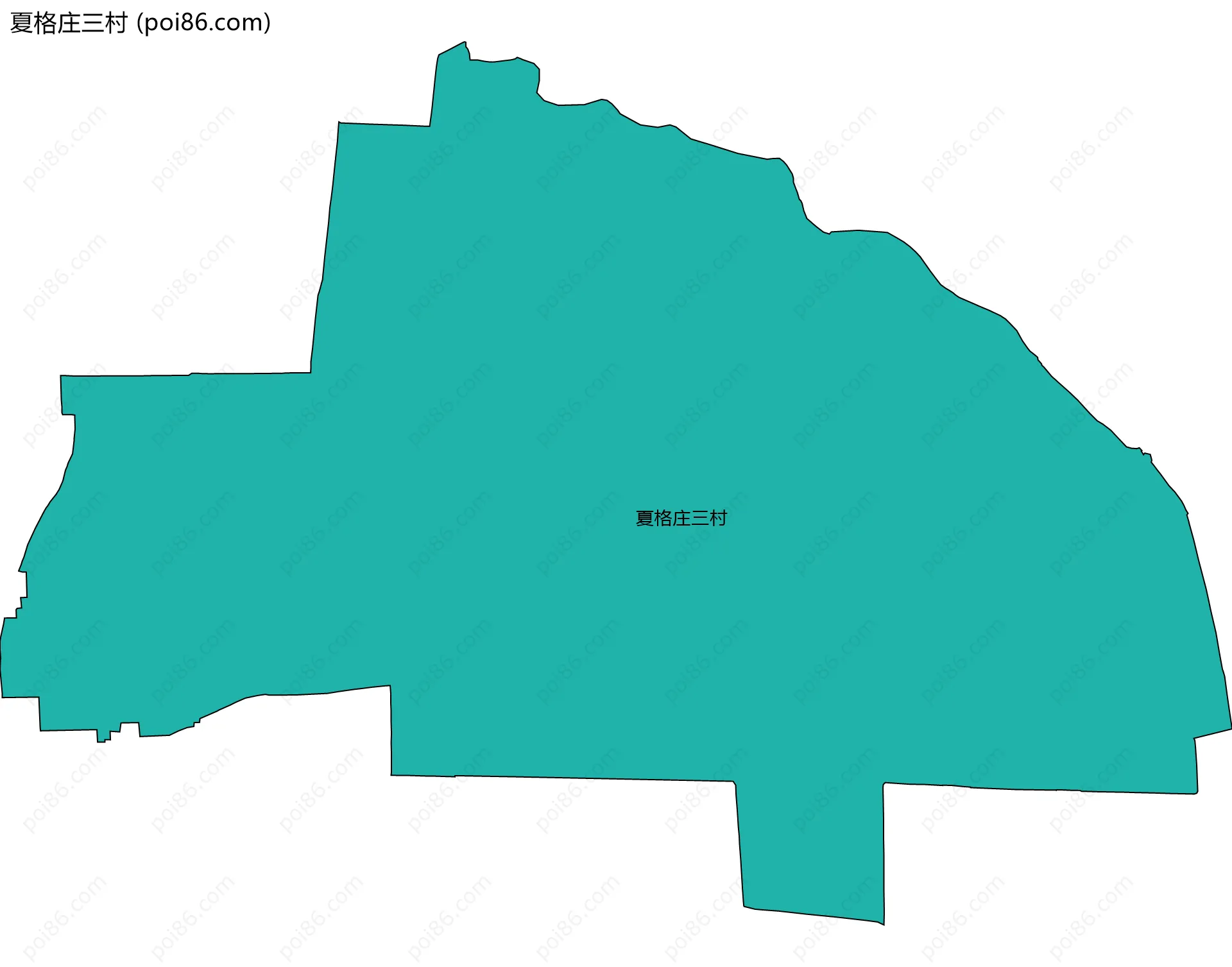 夏格庄三村边界地图