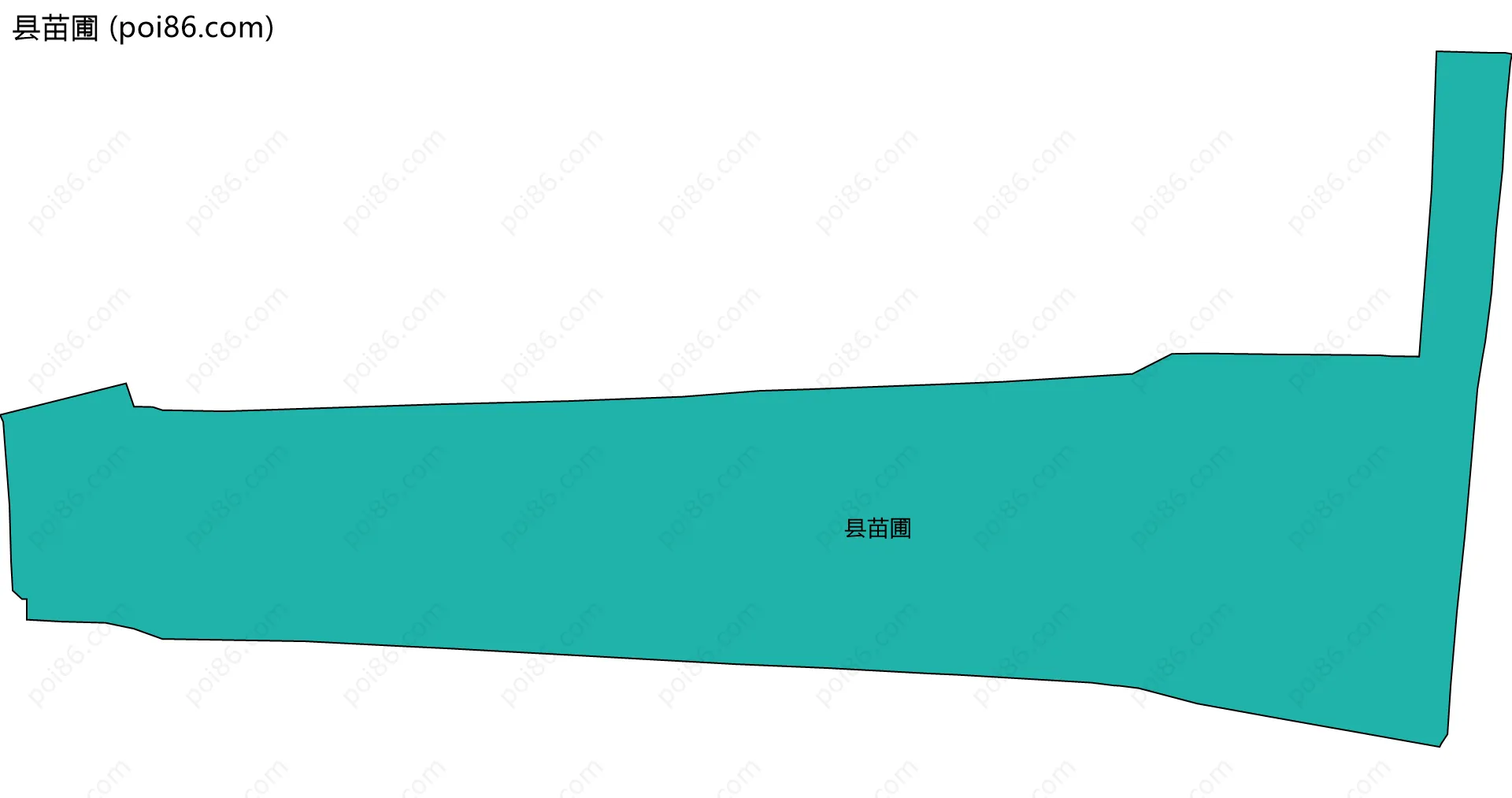 县苗圃边界地图