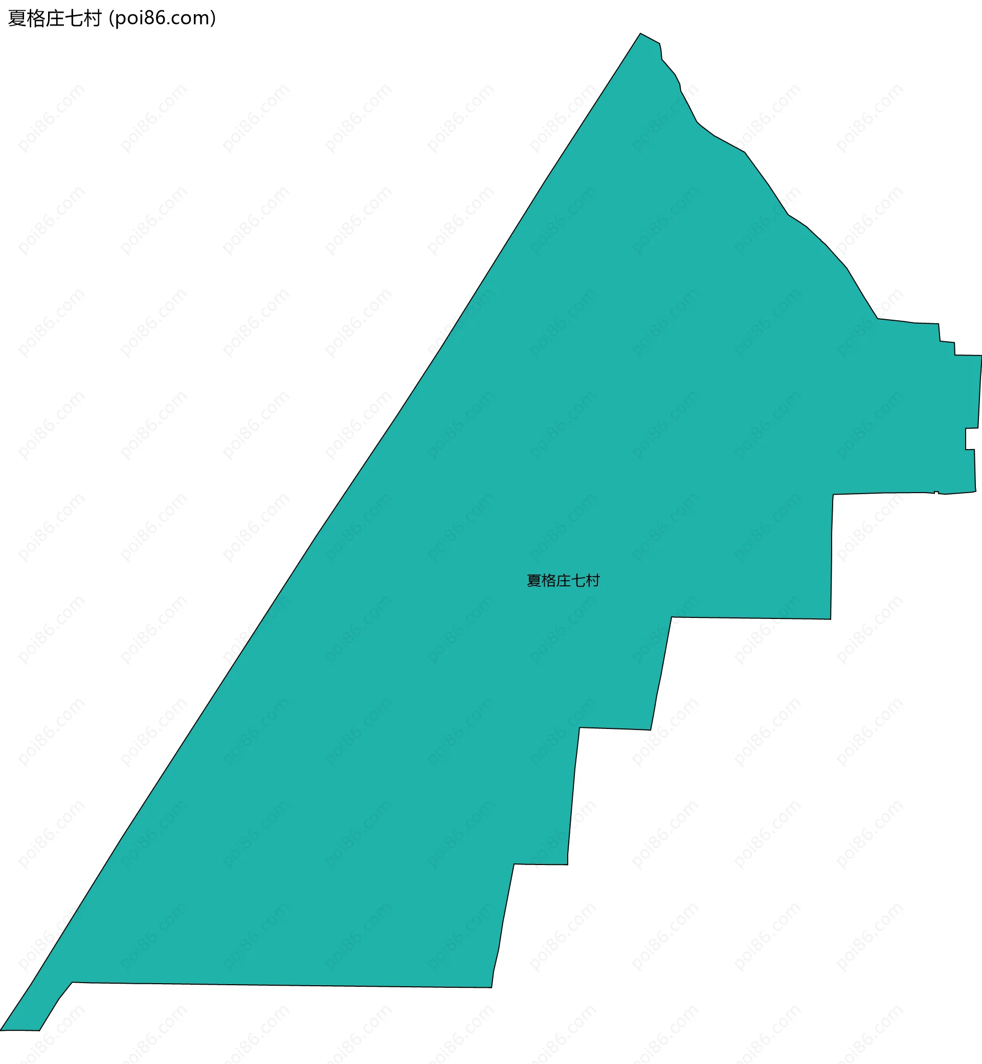 夏格庄七村边界地图