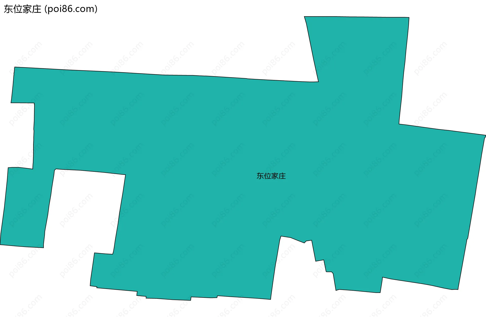 东位家庄边界地图