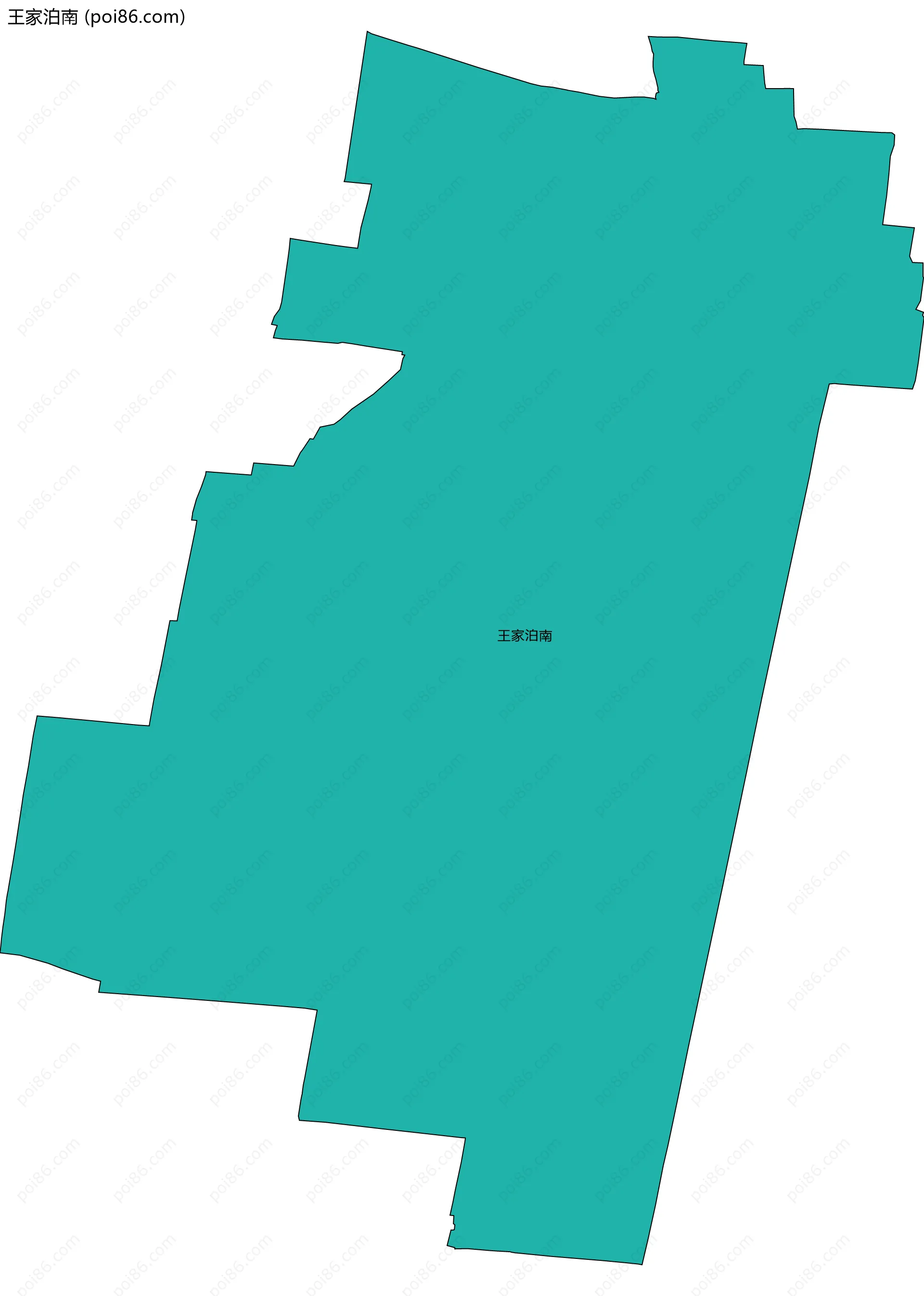 王家泊南边界地图