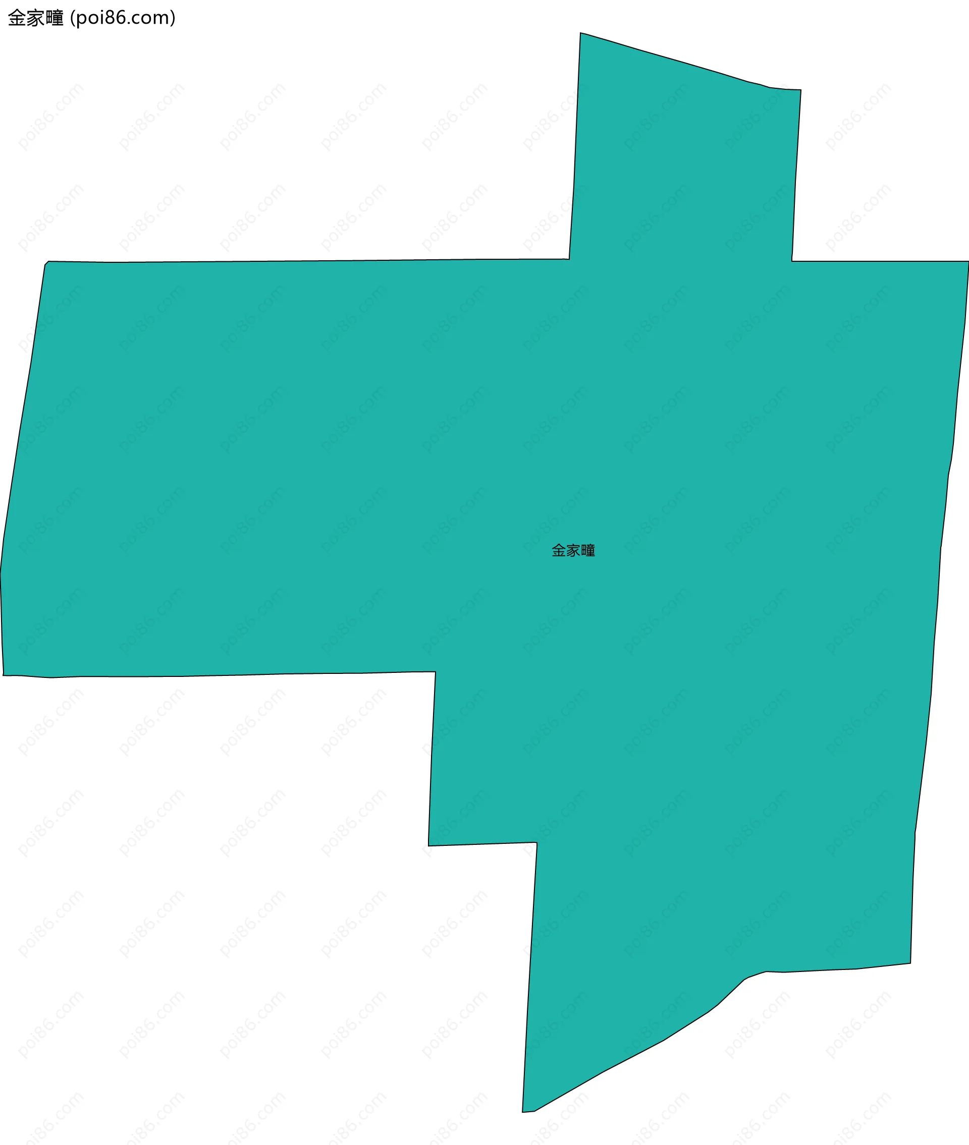 金家疃边界地图