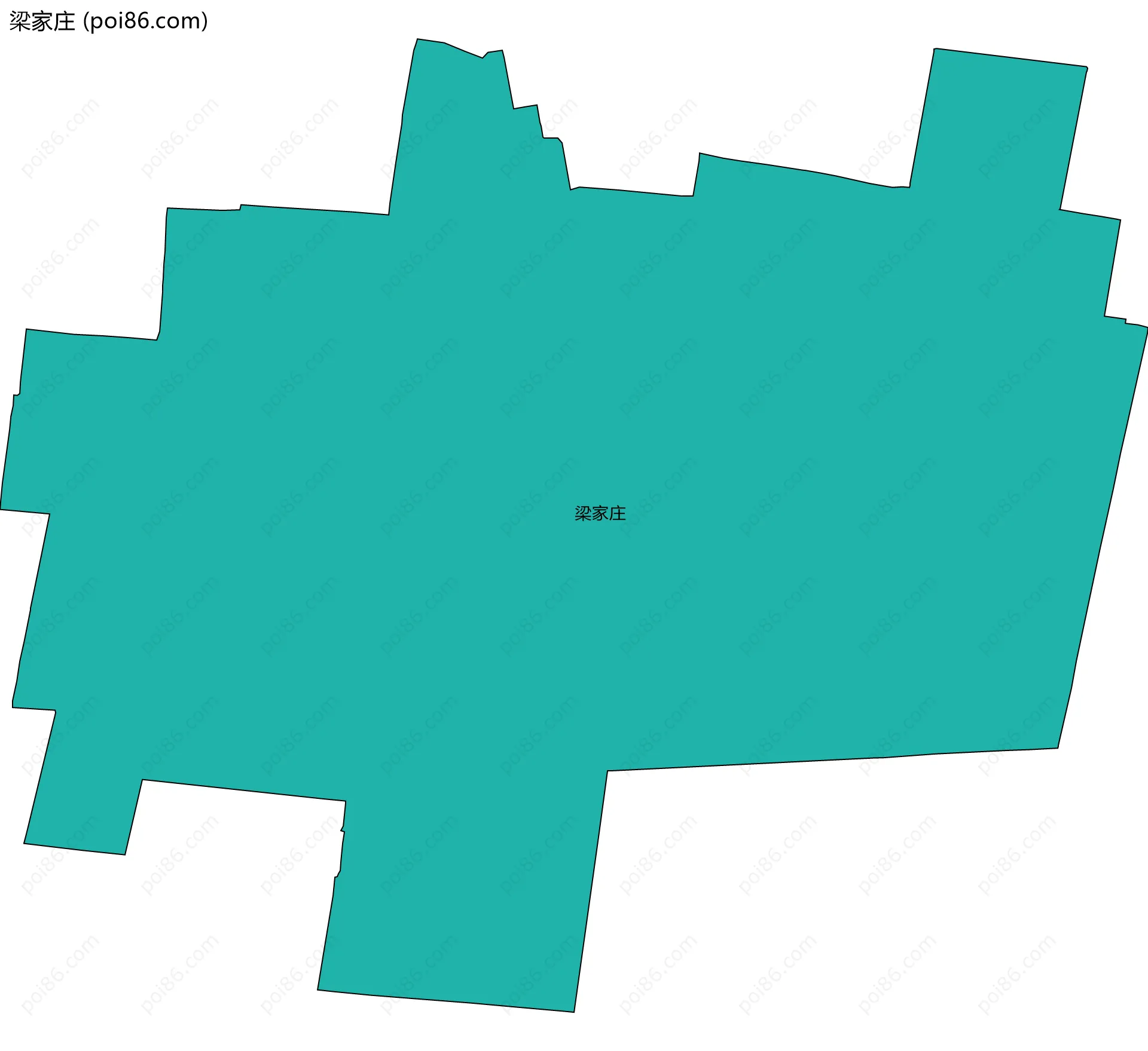 梁家庄边界地图