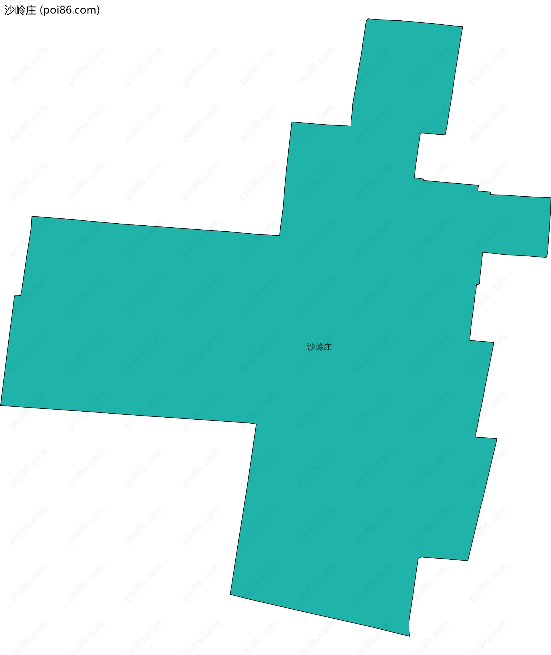 沙岭庄边界地图
