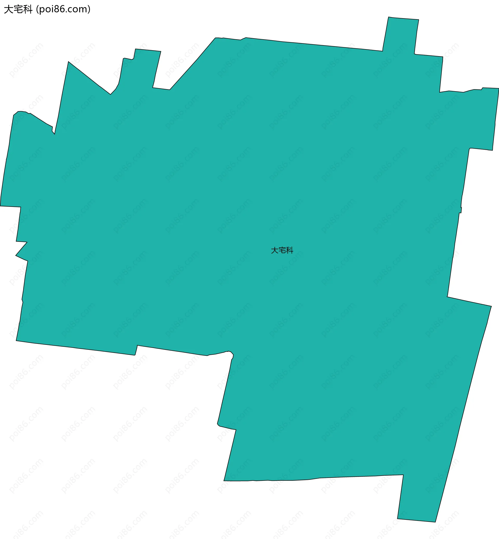 大宅科边界地图