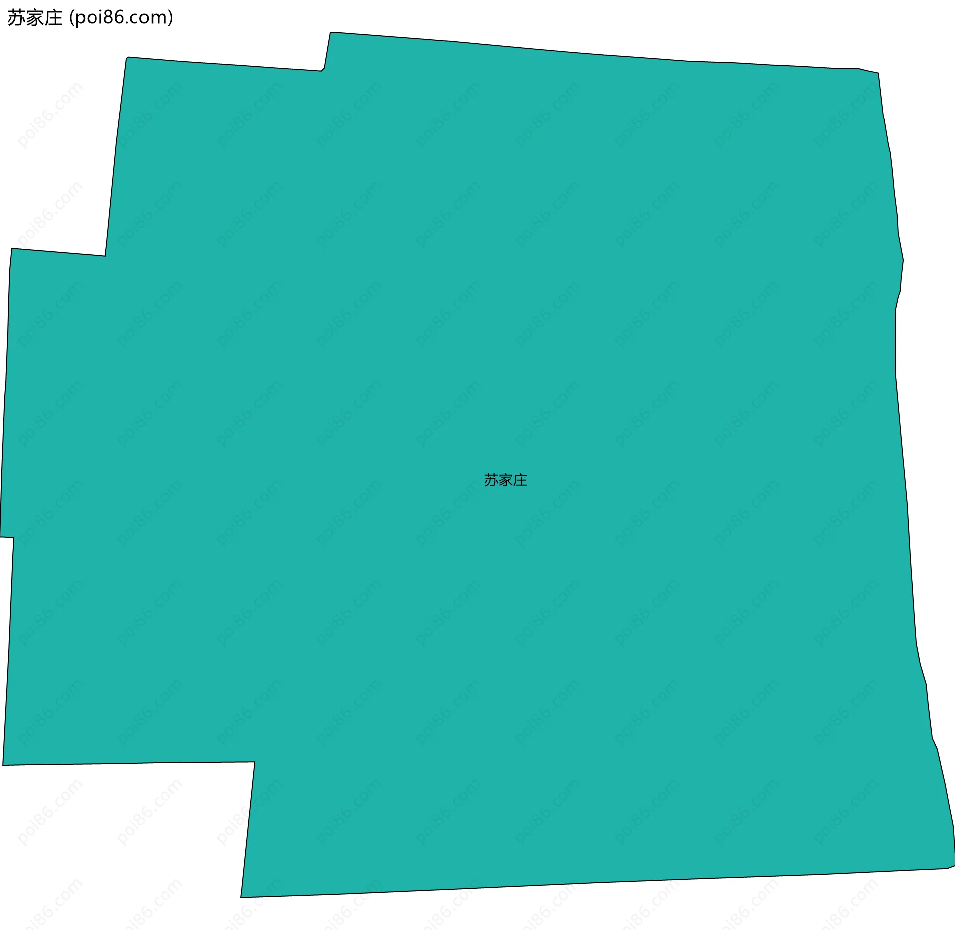 苏家庄边界地图