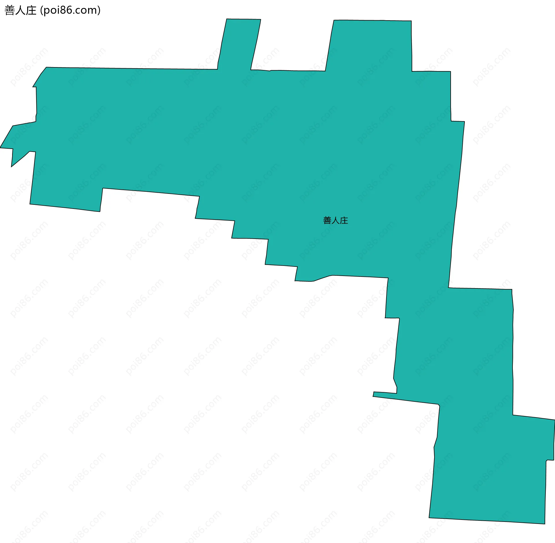 善人庄边界地图