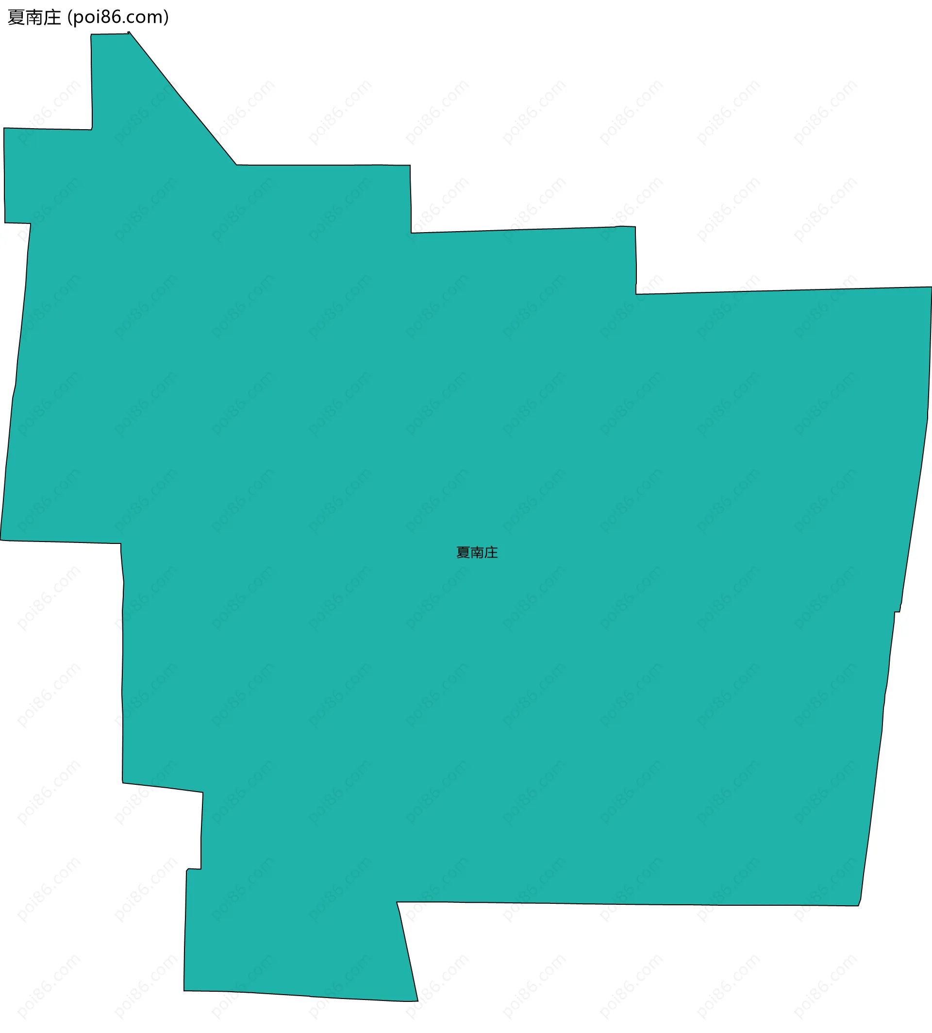 夏南庄边界地图