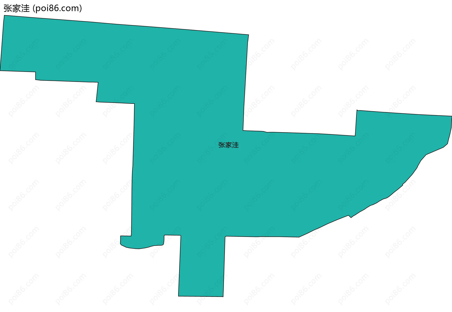 张家洼边界地图