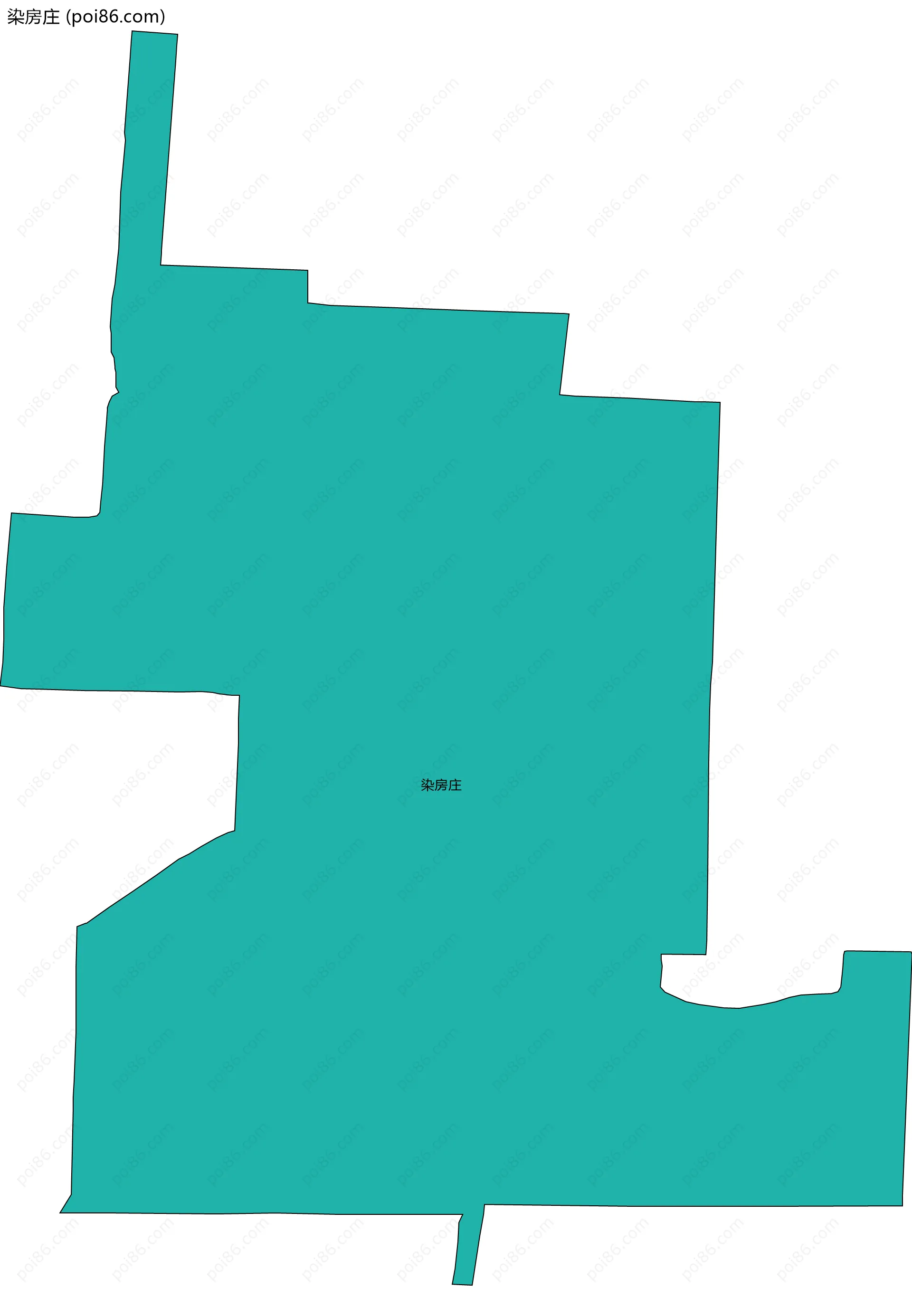 染房庄边界地图