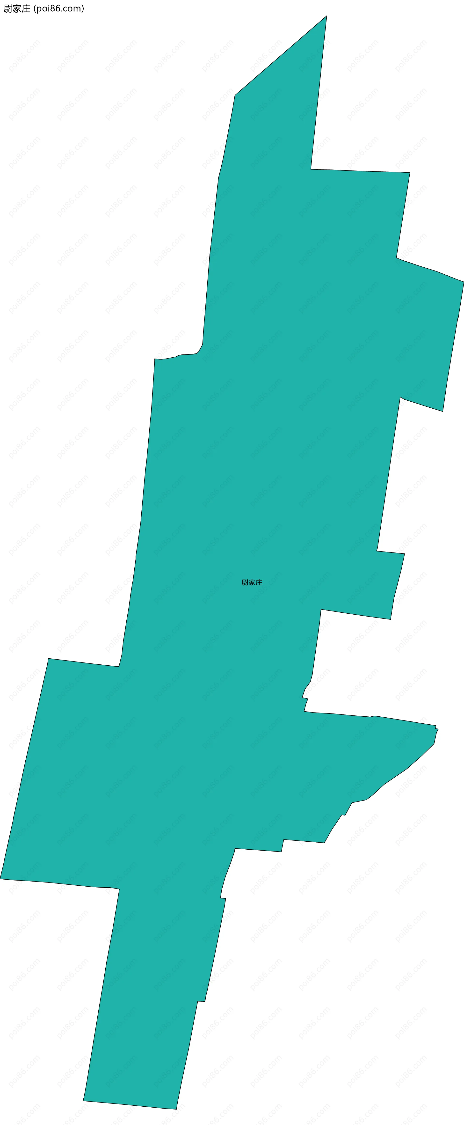 尉家庄边界地图