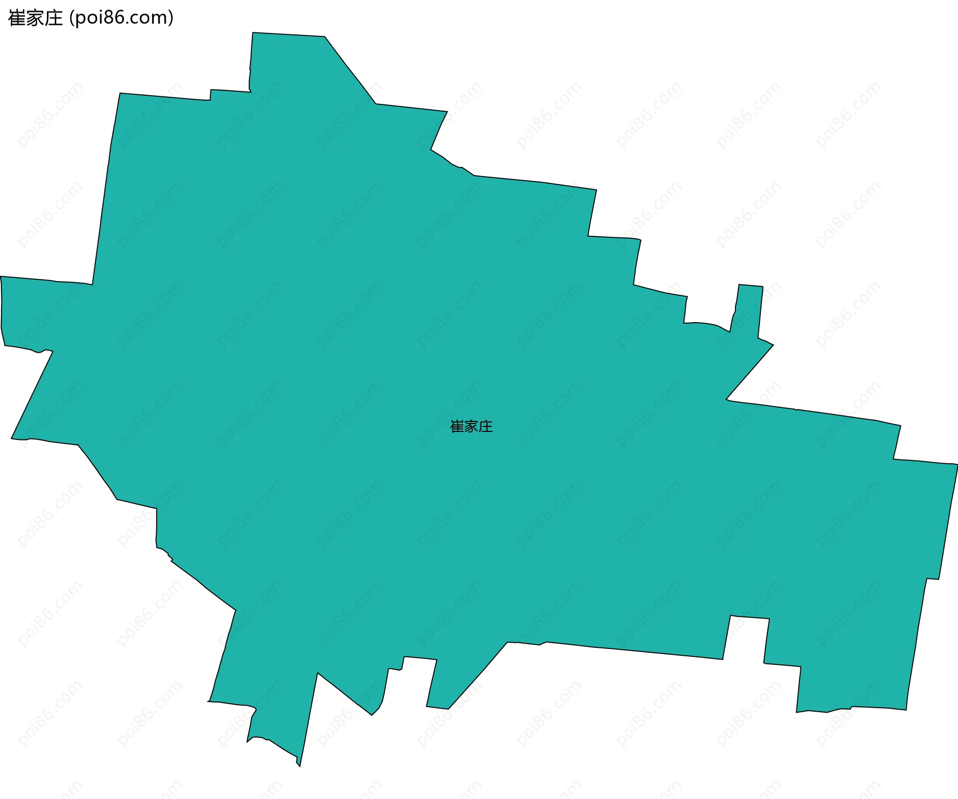 崔家庄边界地图