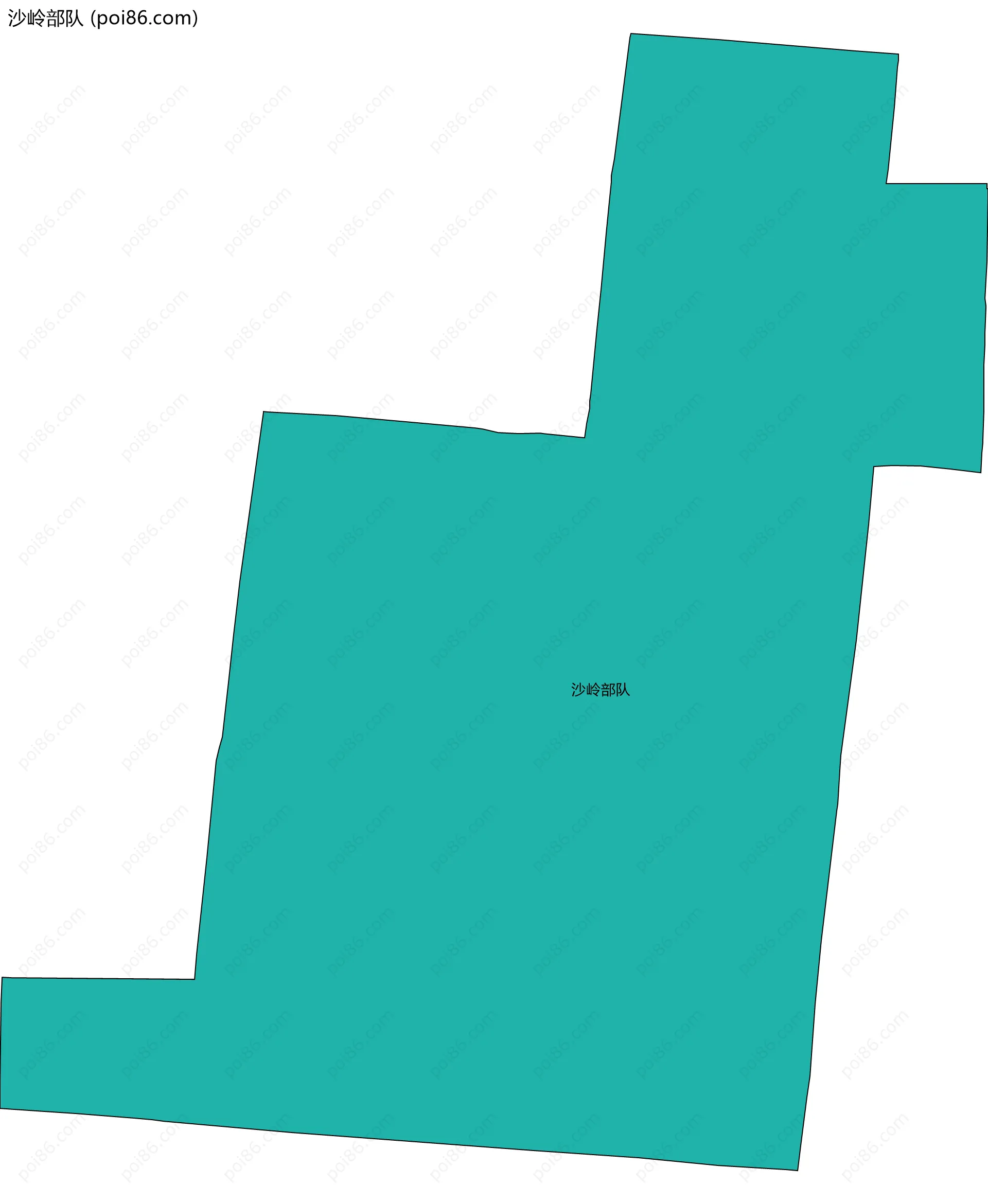 沙岭部队边界地图