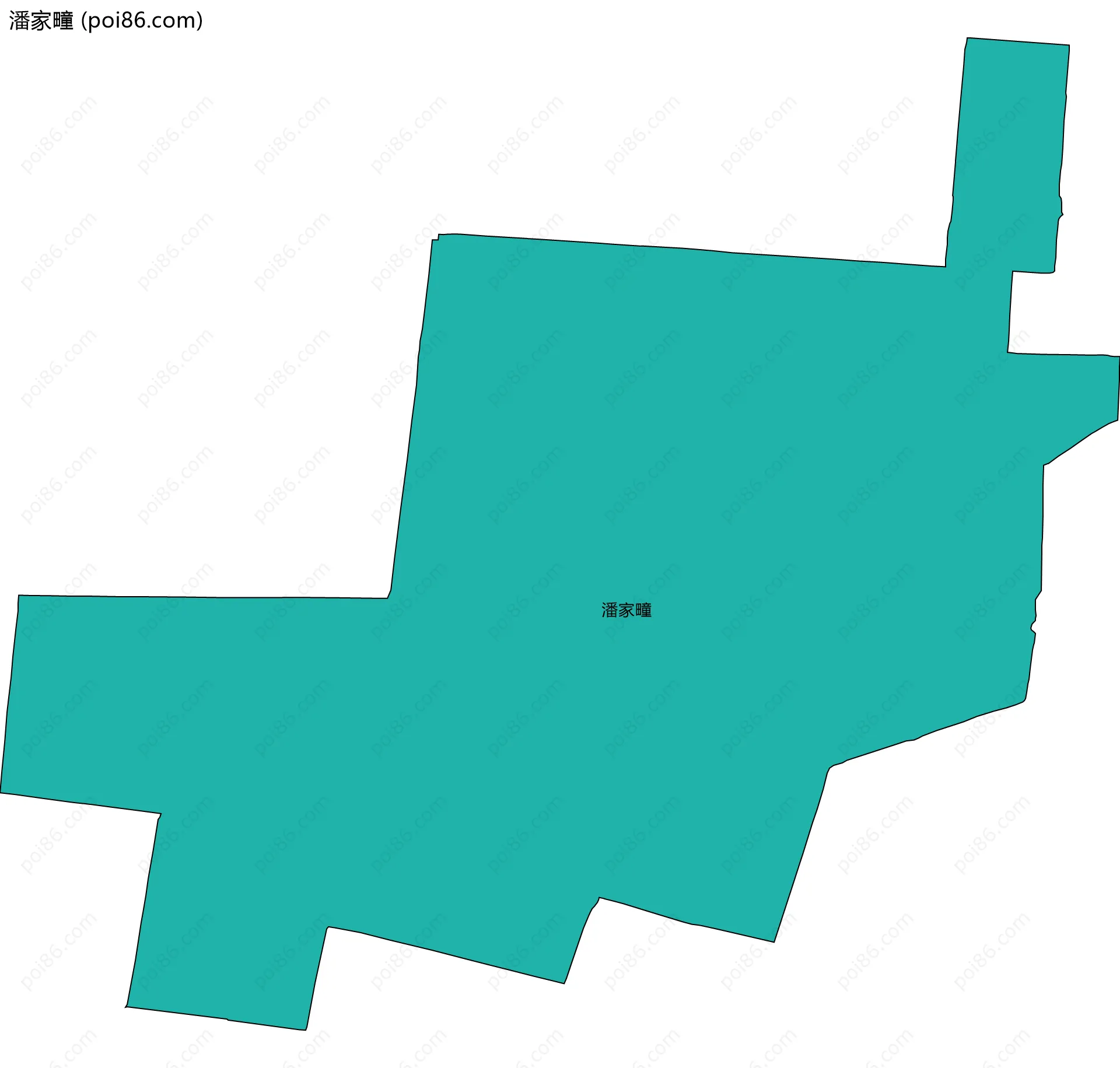 潘家疃边界地图