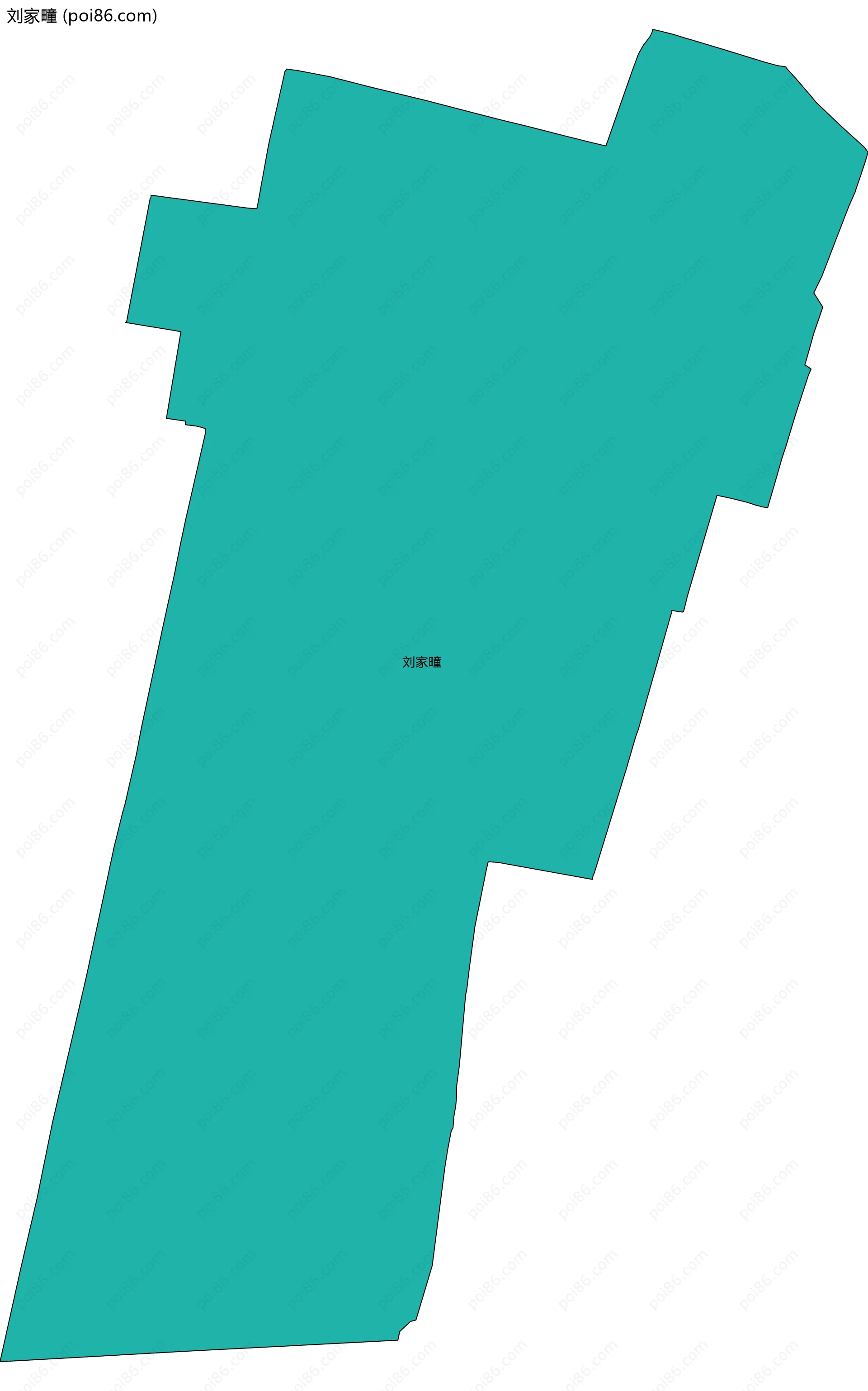 刘家疃边界地图