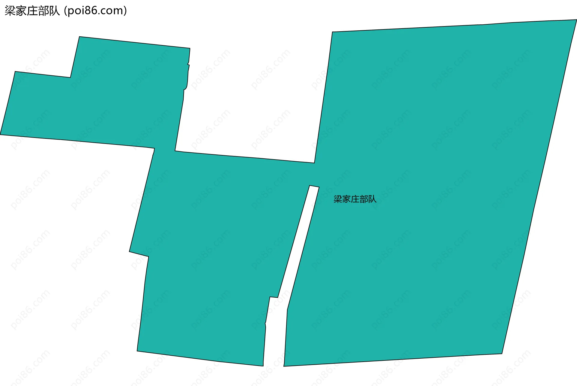 梁家庄部队边界地图
