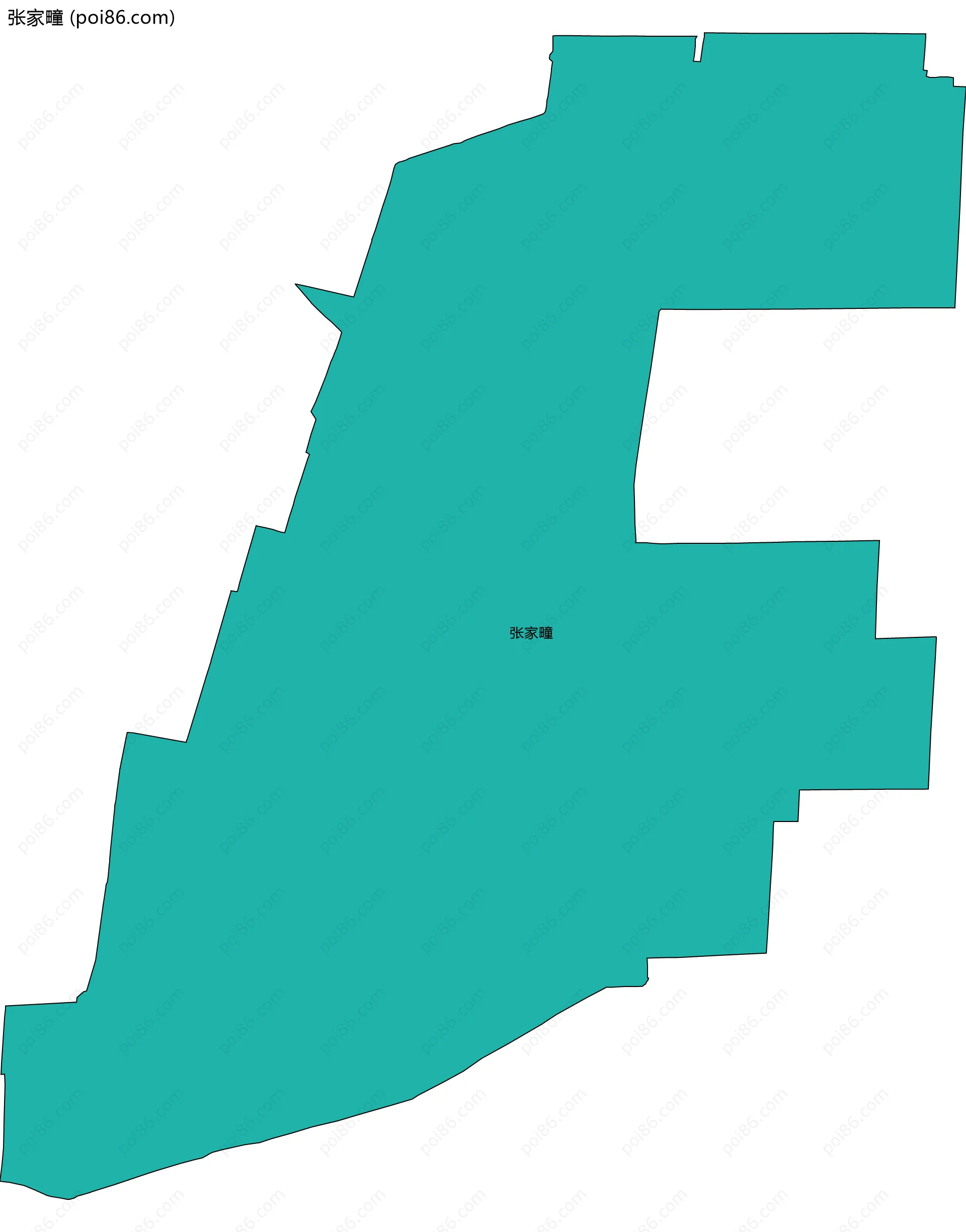 张家疃边界地图