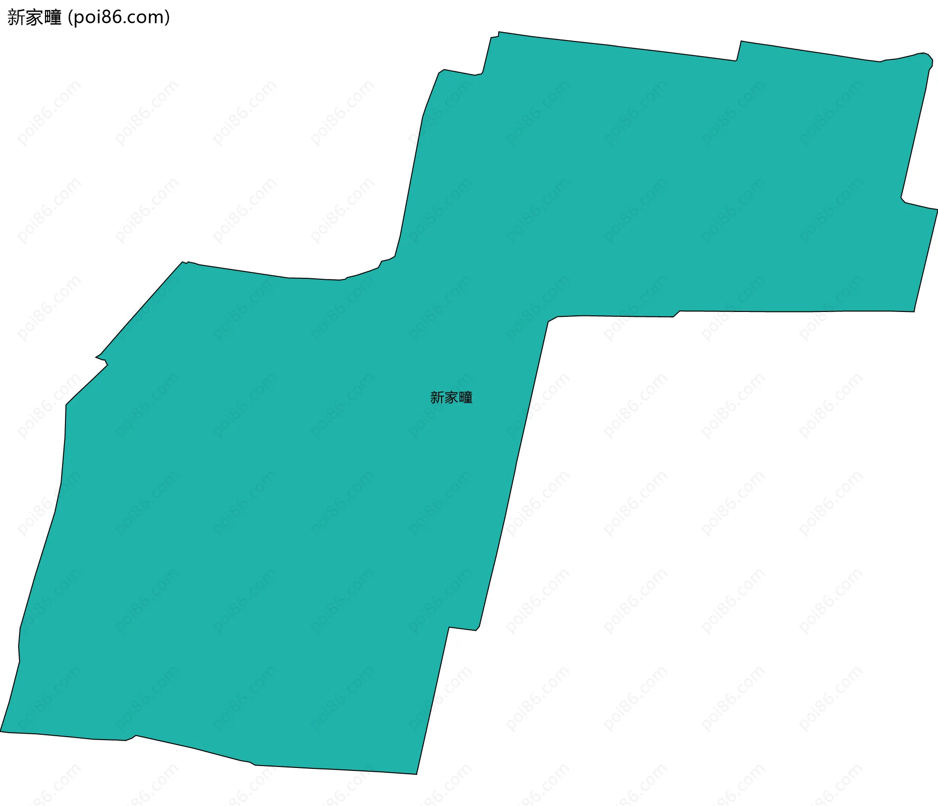 新家疃边界地图