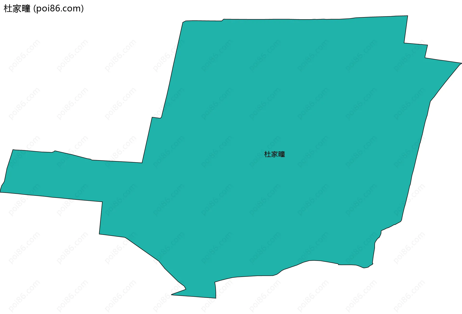 杜家疃边界地图