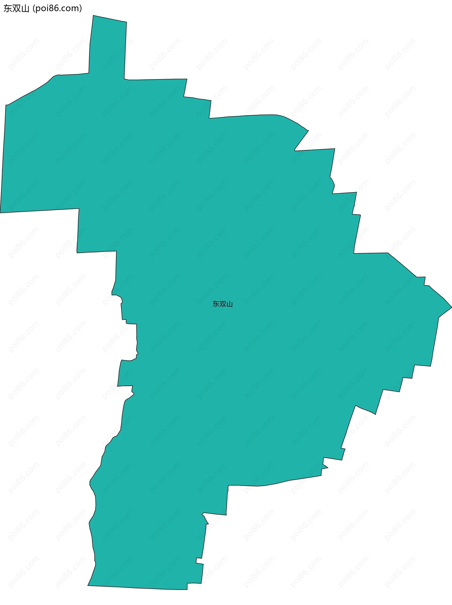 东双山边界地图