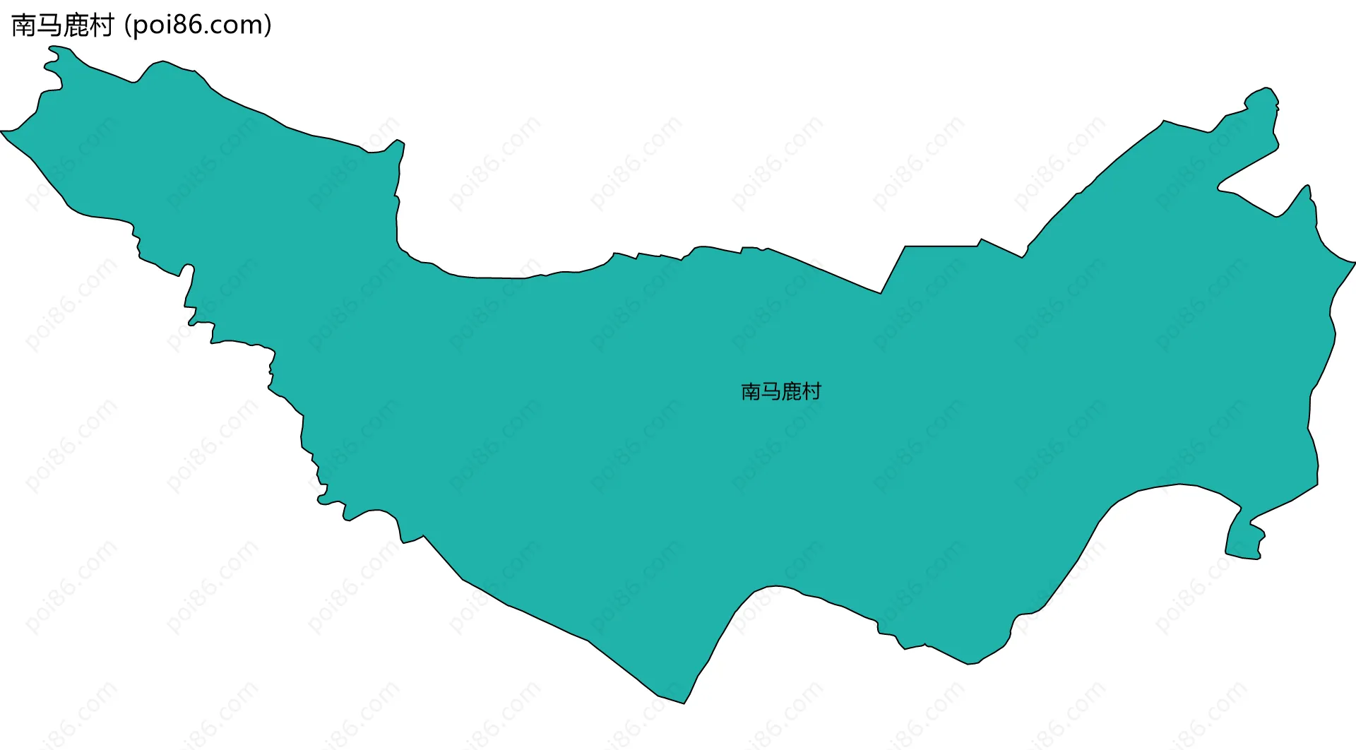 南马鹿村边界地图