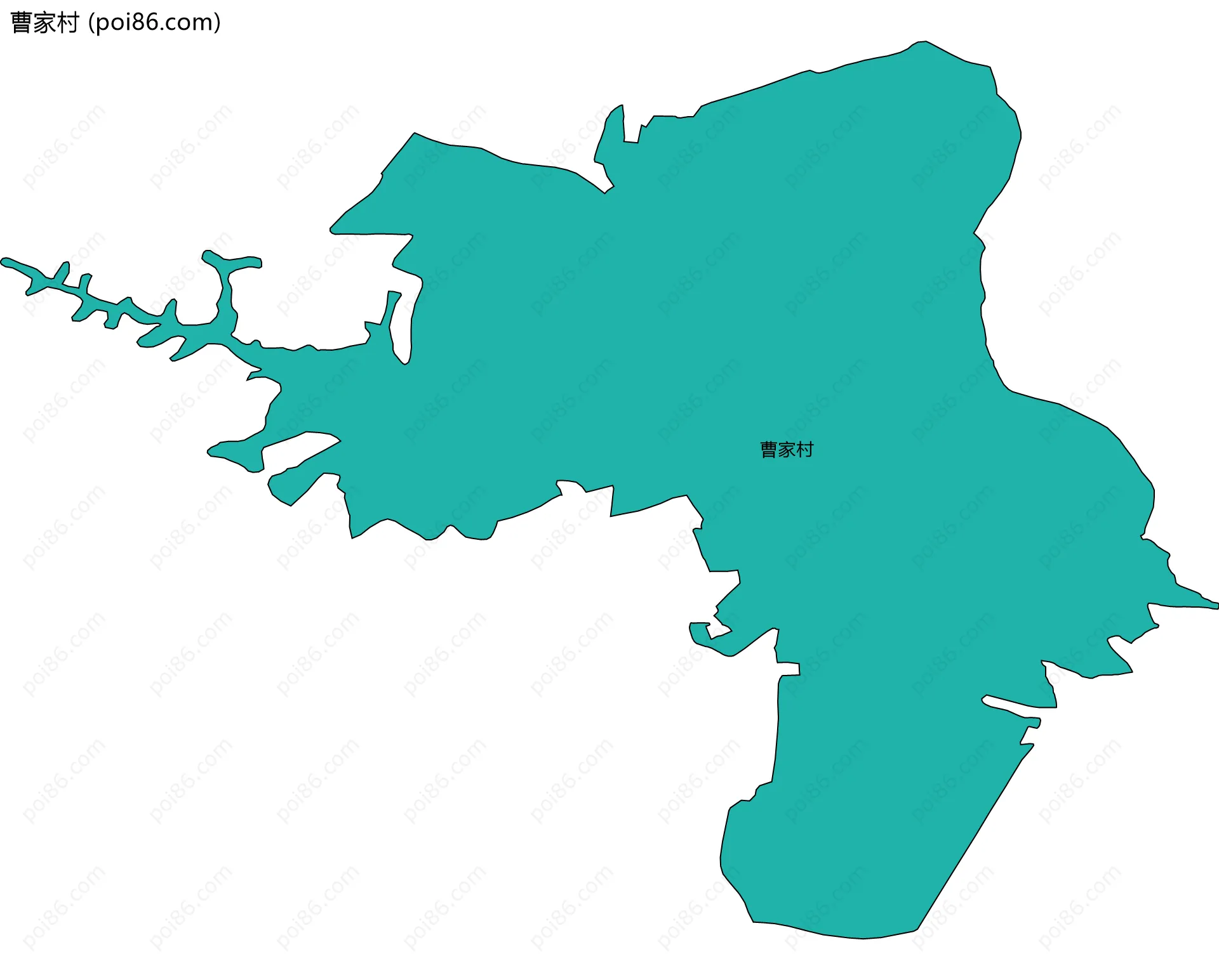 曹家村边界地图