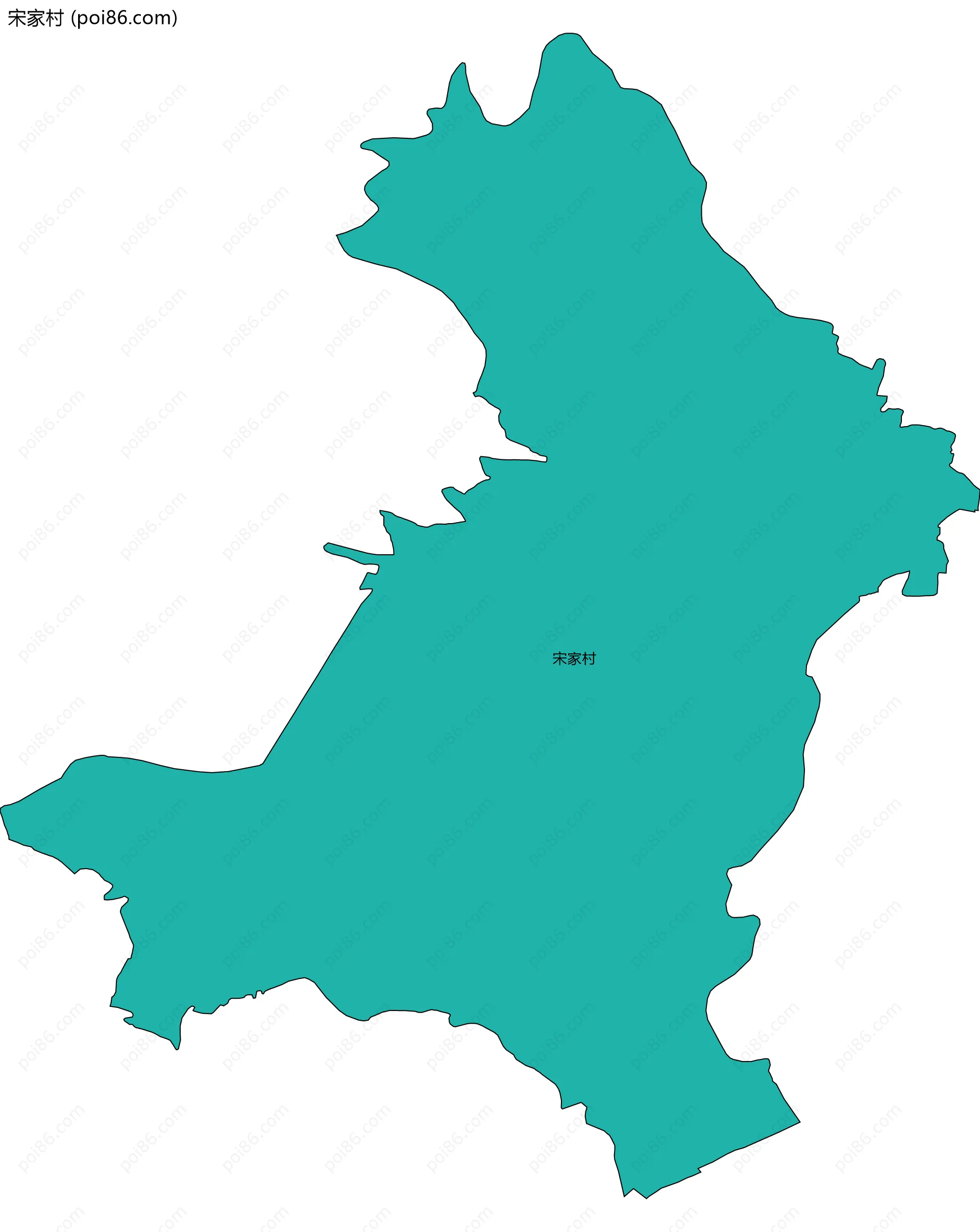 宋家村边界地图