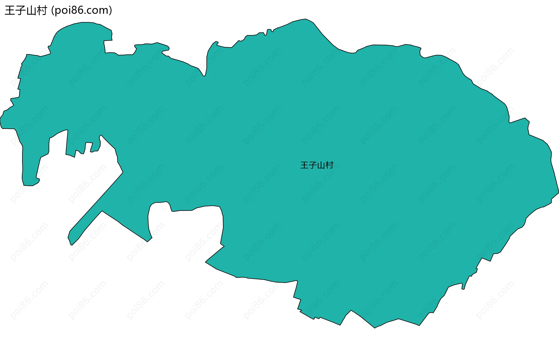 王子山村边界地图