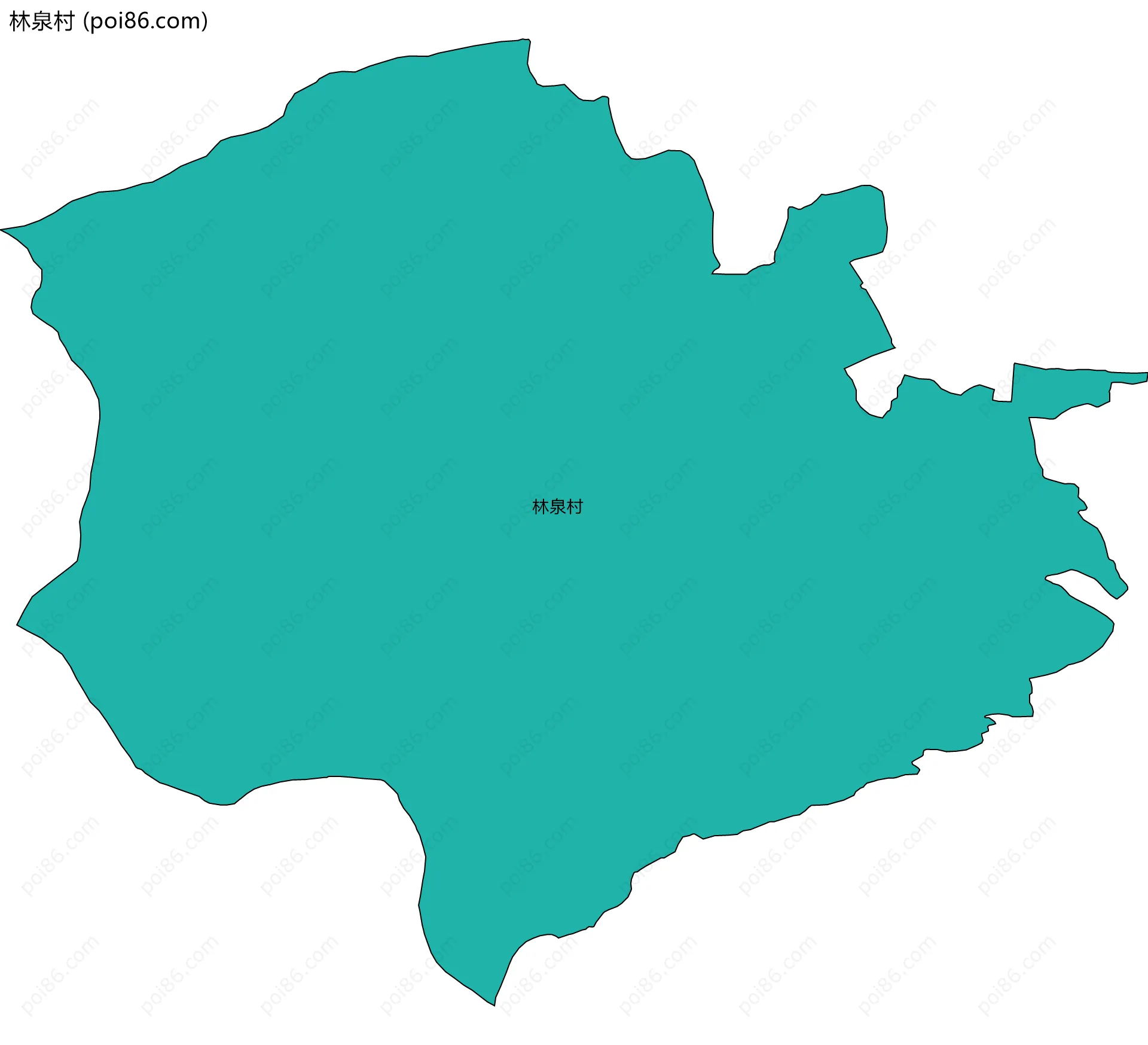 林泉村边界地图